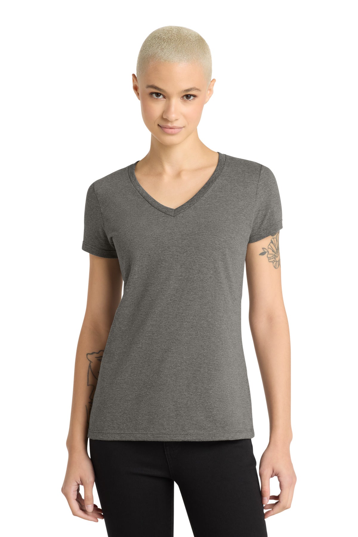 District   - Women's Perfect Weight   V-Neck Tee. DM1170L