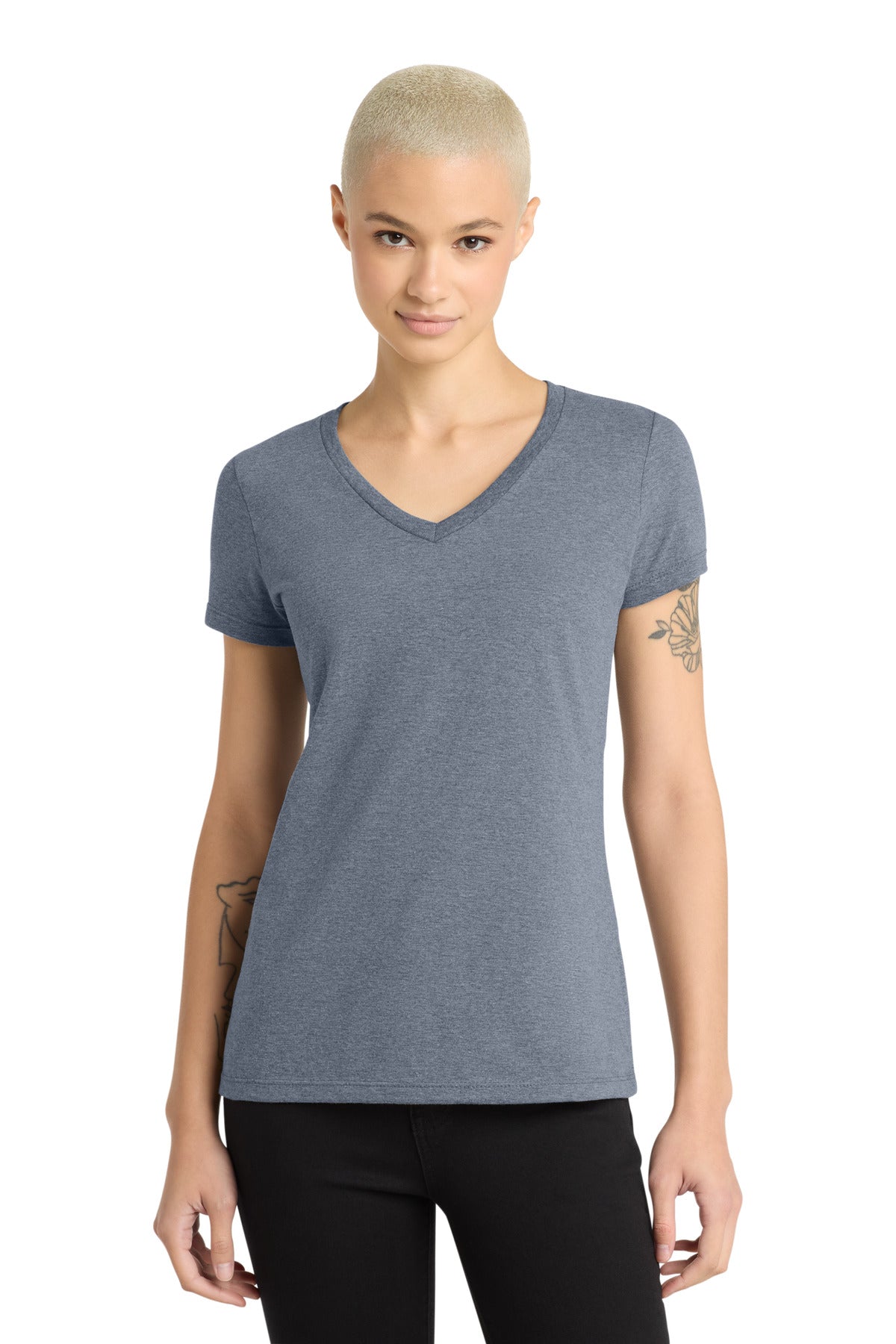 District   - Women's Perfect Weight   V-Neck Tee. DM1170L