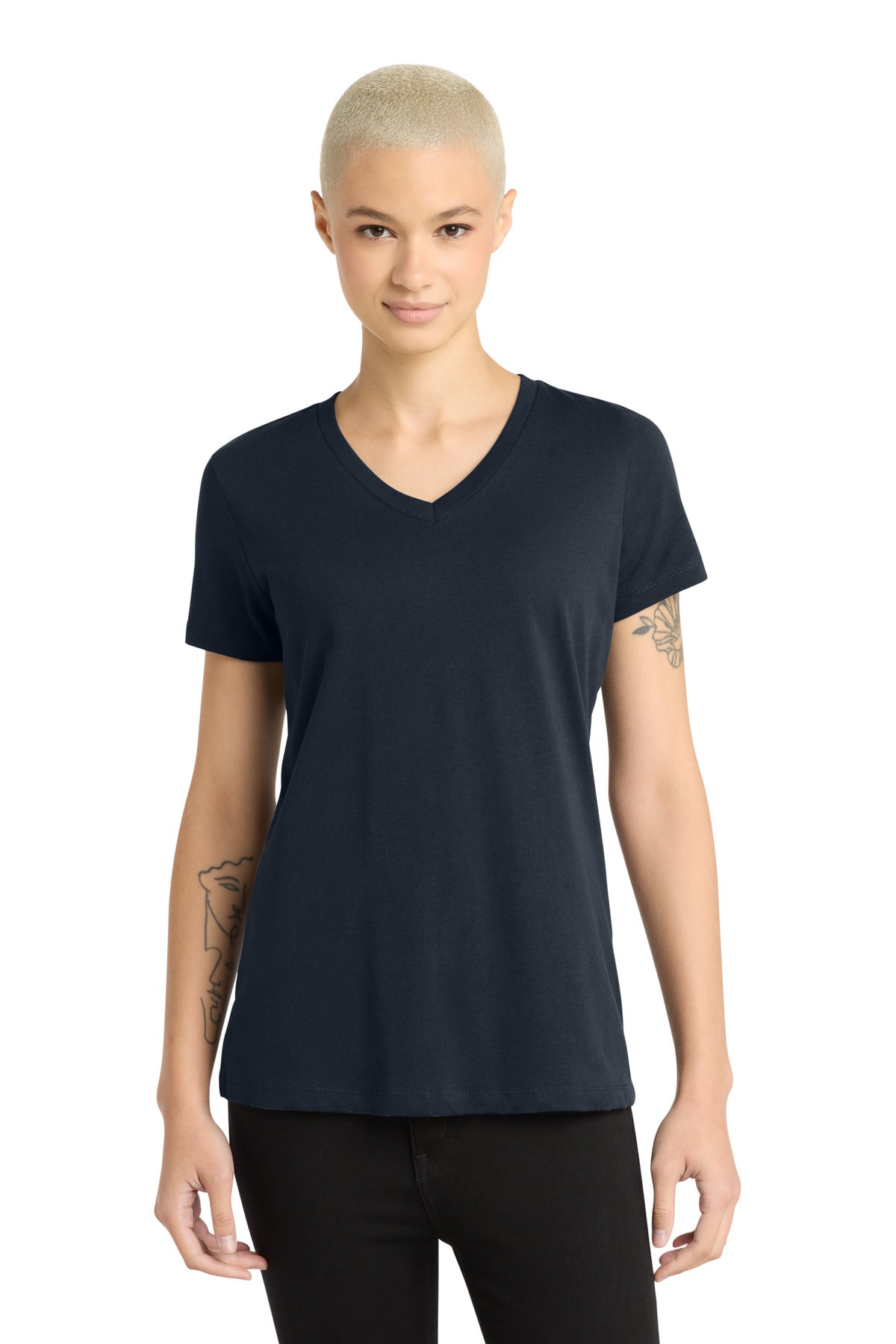 District   - Women's Perfect Weight   V-Neck Tee. DM1170L