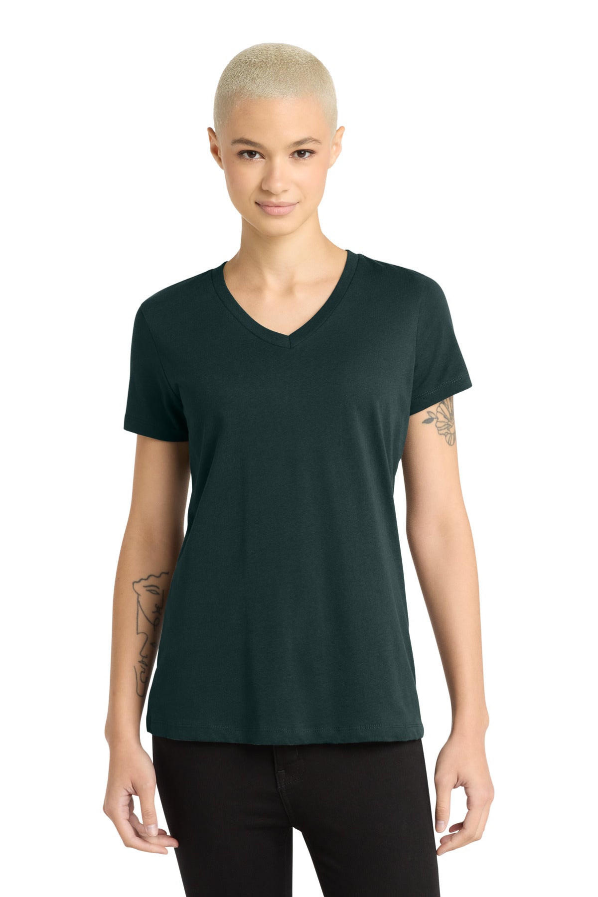 District   - Women's Perfect Weight   V-Neck Tee. DM1170L