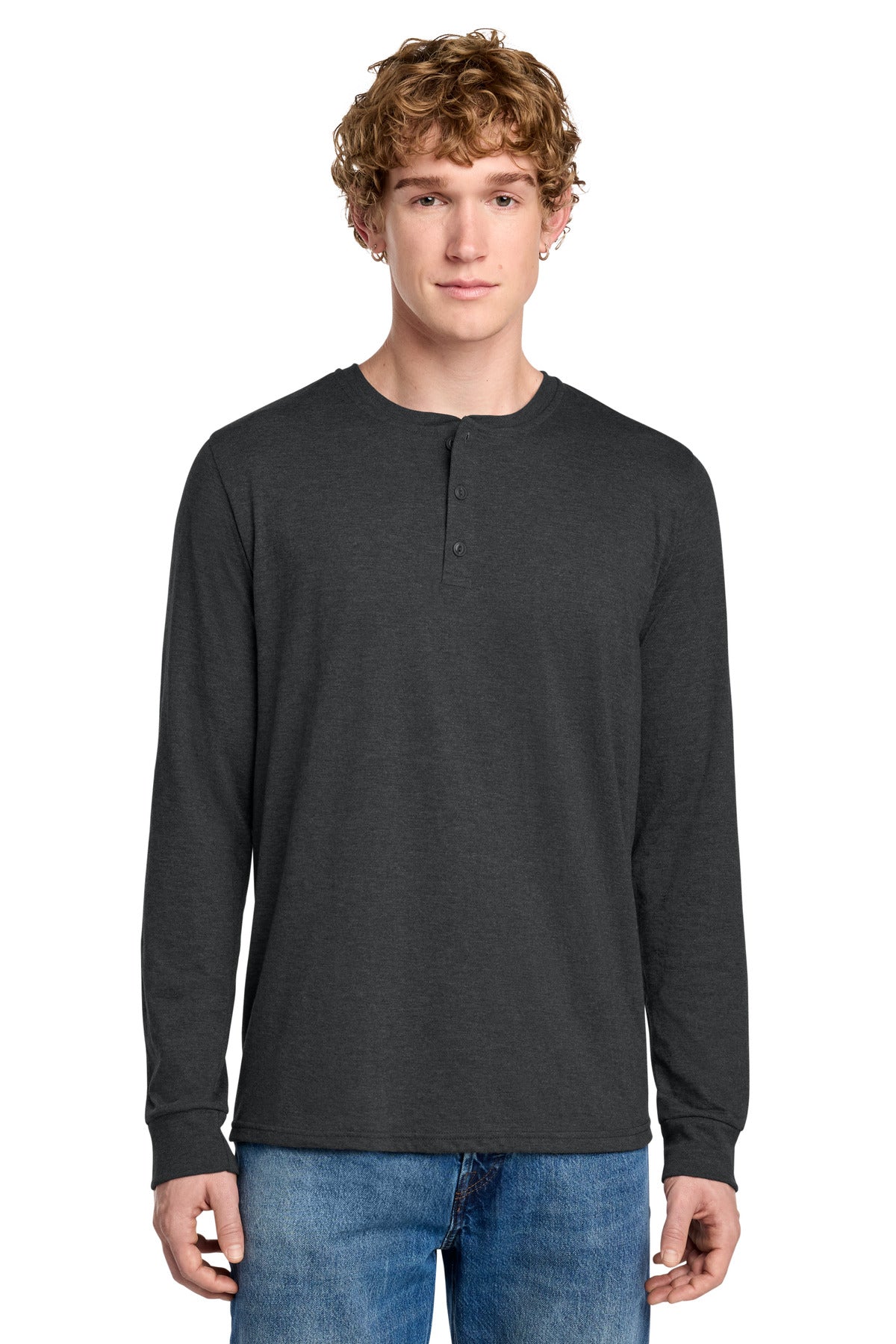 District   Perfect Tri   Long Sleeve Henley DT145