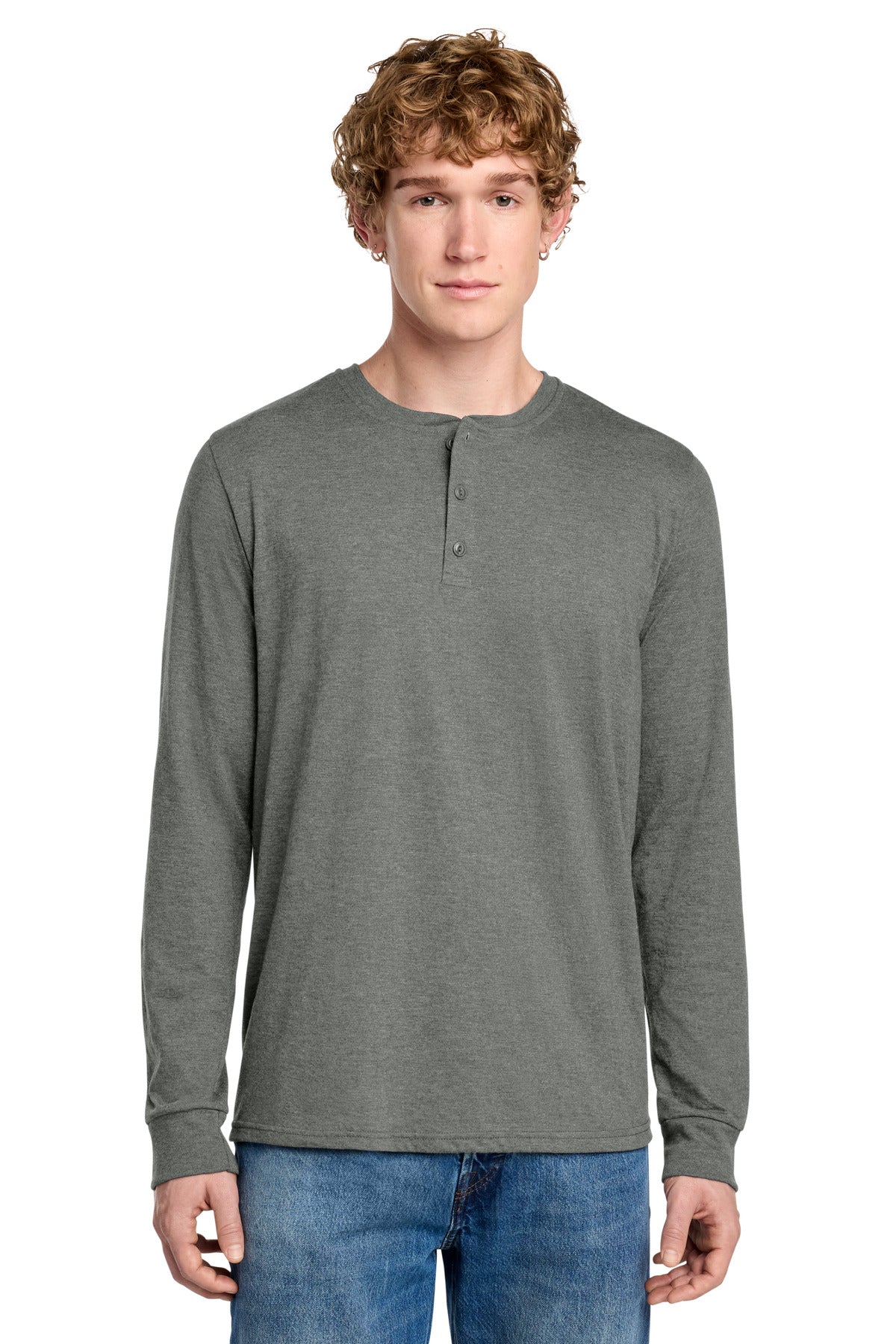 District   Perfect Tri   Long Sleeve Henley DT145