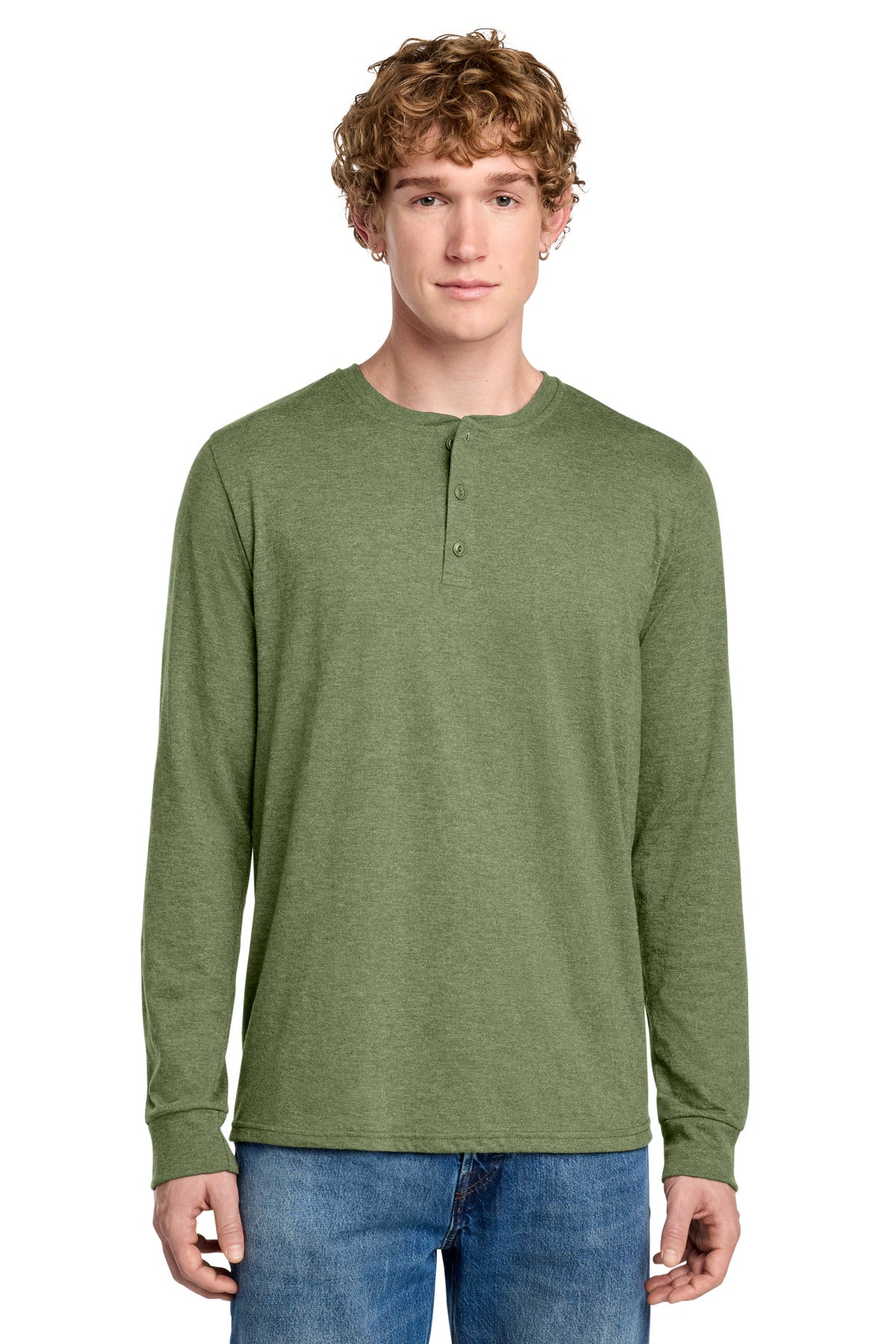 District   Perfect Tri   Long Sleeve Henley DT145