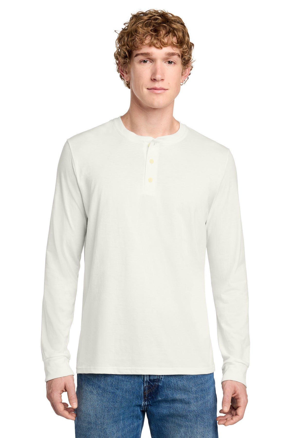 District   Perfect Tri   Long Sleeve Henley DT145