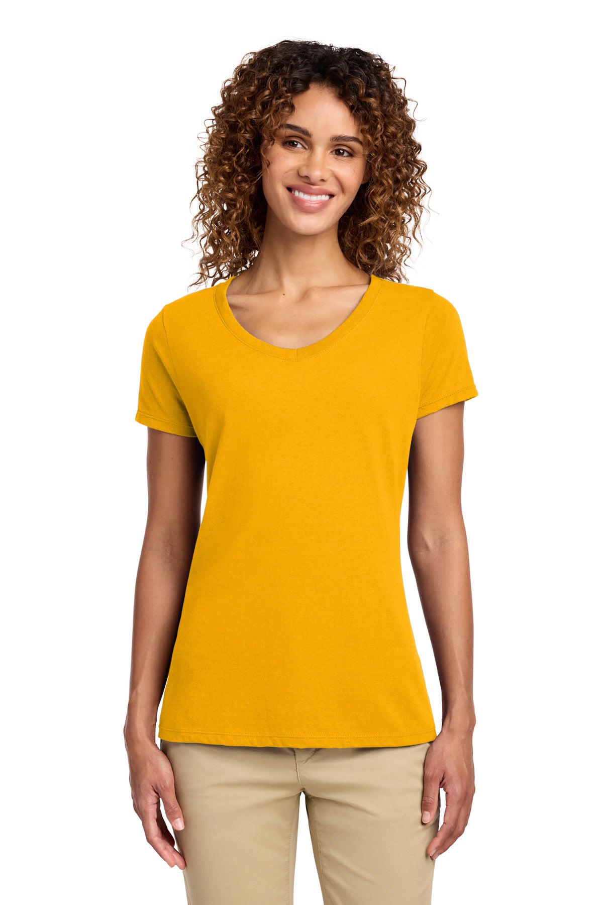 Port & Co   Women's Fan Favorite V-Neck Tee. LPC450V
