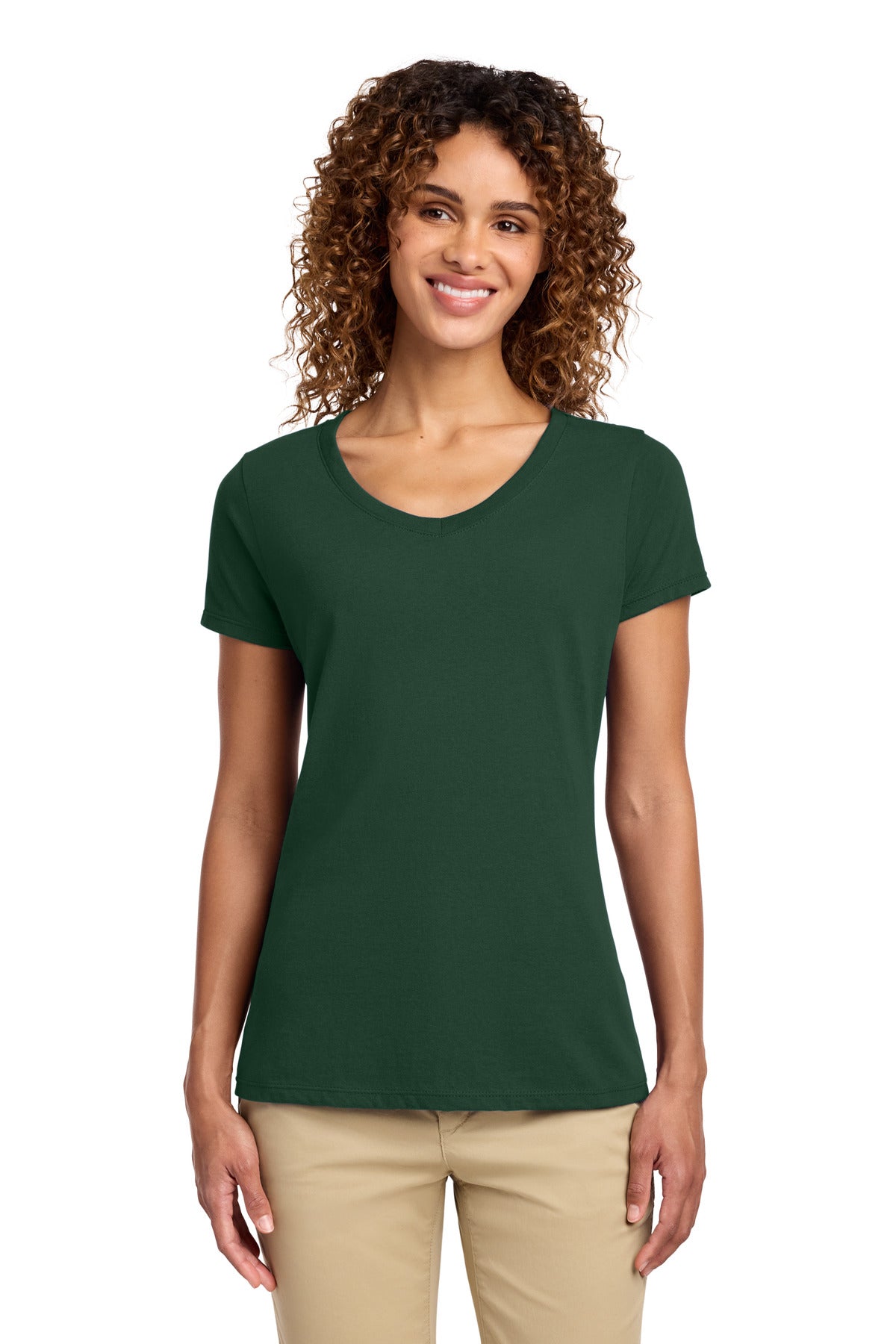 Port & Co   Women's Fan Favorite V-Neck Tee. LPC450V