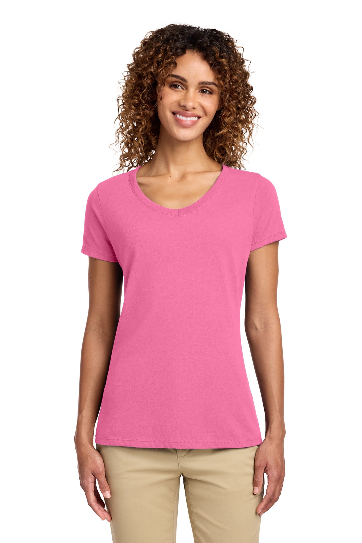 Port & Co   Women's Fan Favorite V-Neck Tee. LPC450V