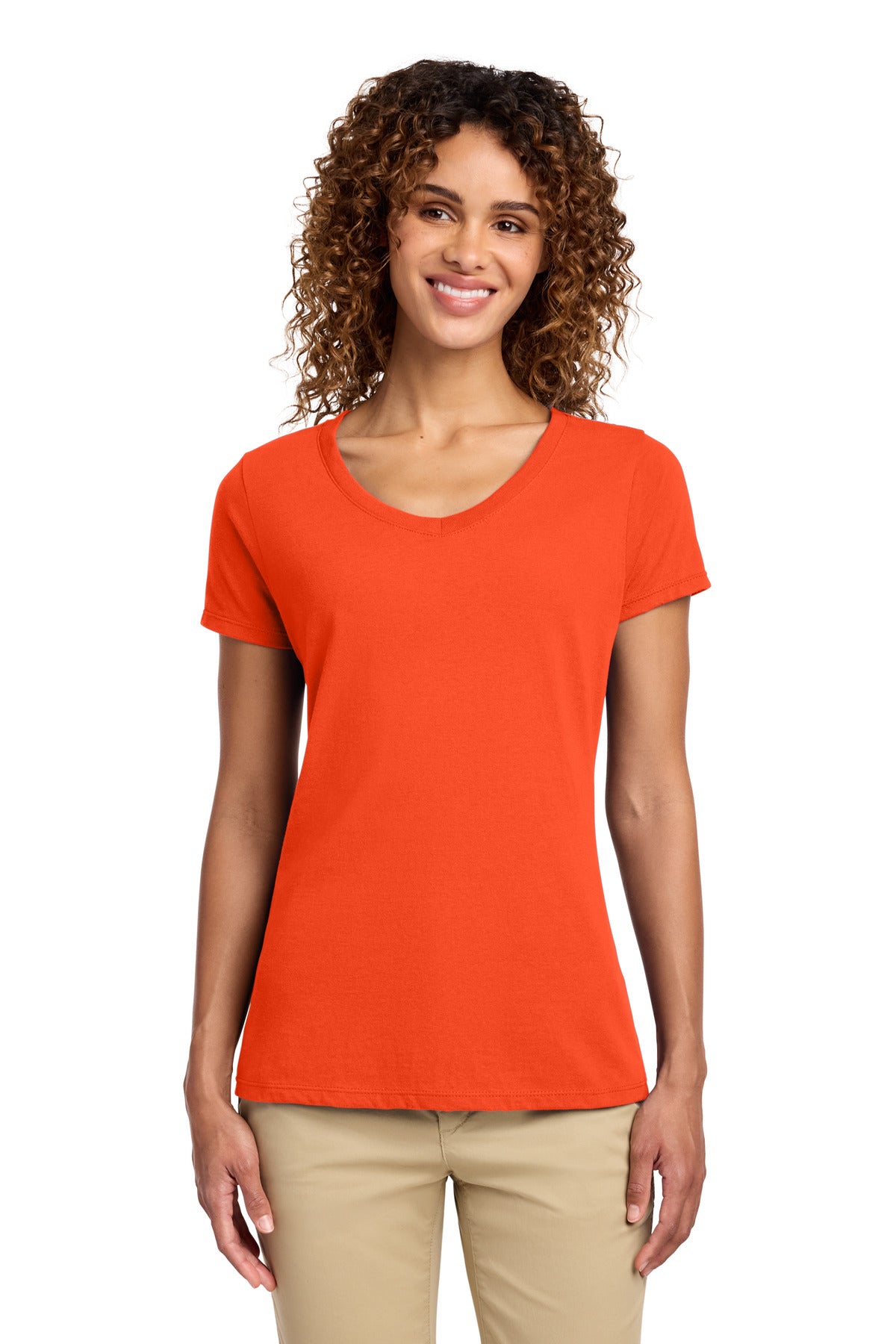 Port & Co   Women's Fan Favorite V-Neck Tee. LPC450V