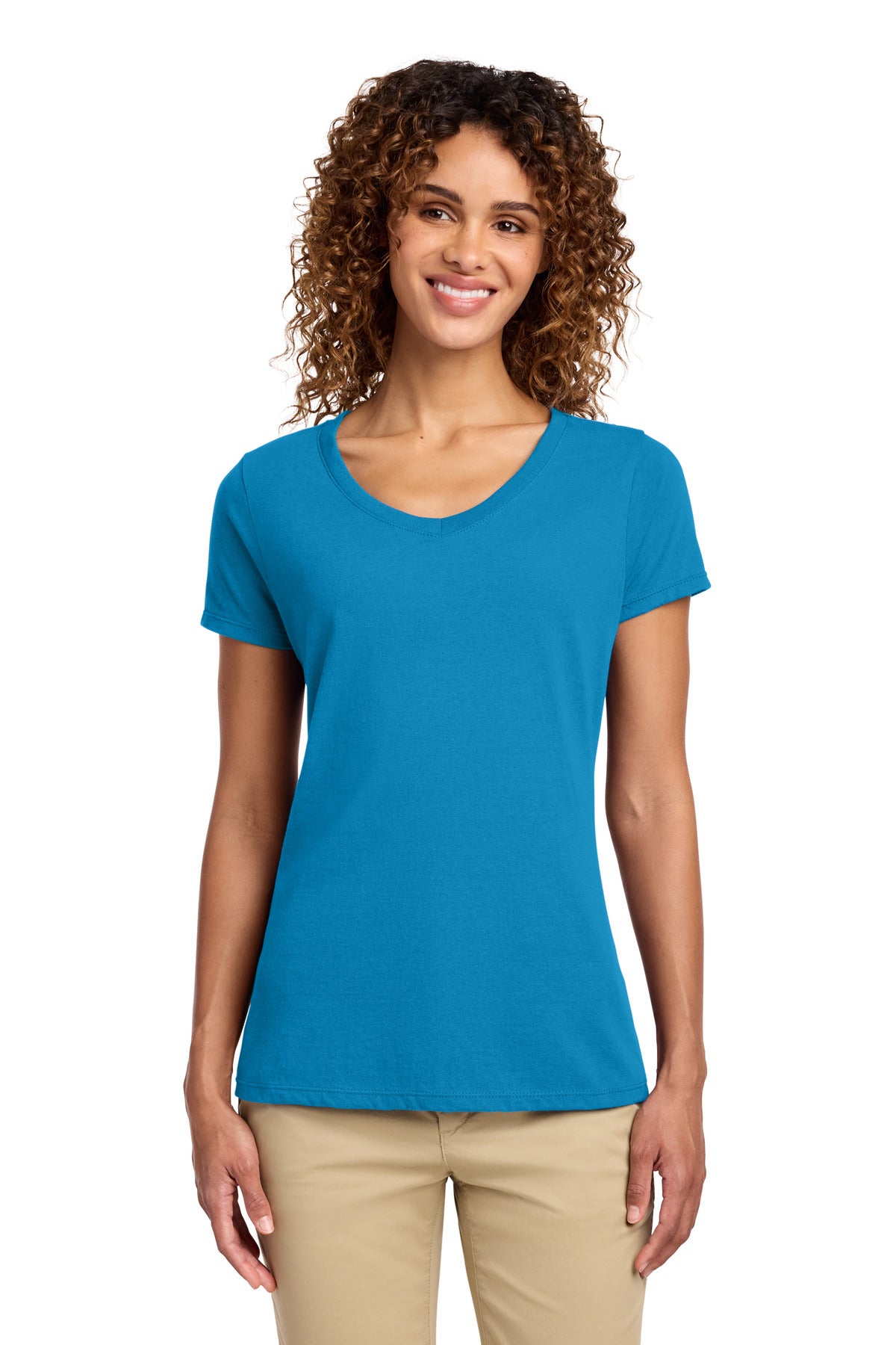 Port & Co   Women's Fan Favorite V-Neck Tee. LPC450V
