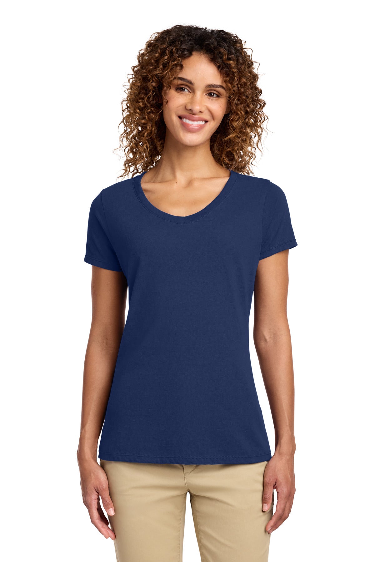 Port & Co   Women's Fan Favorite V-Neck Tee. LPC450V