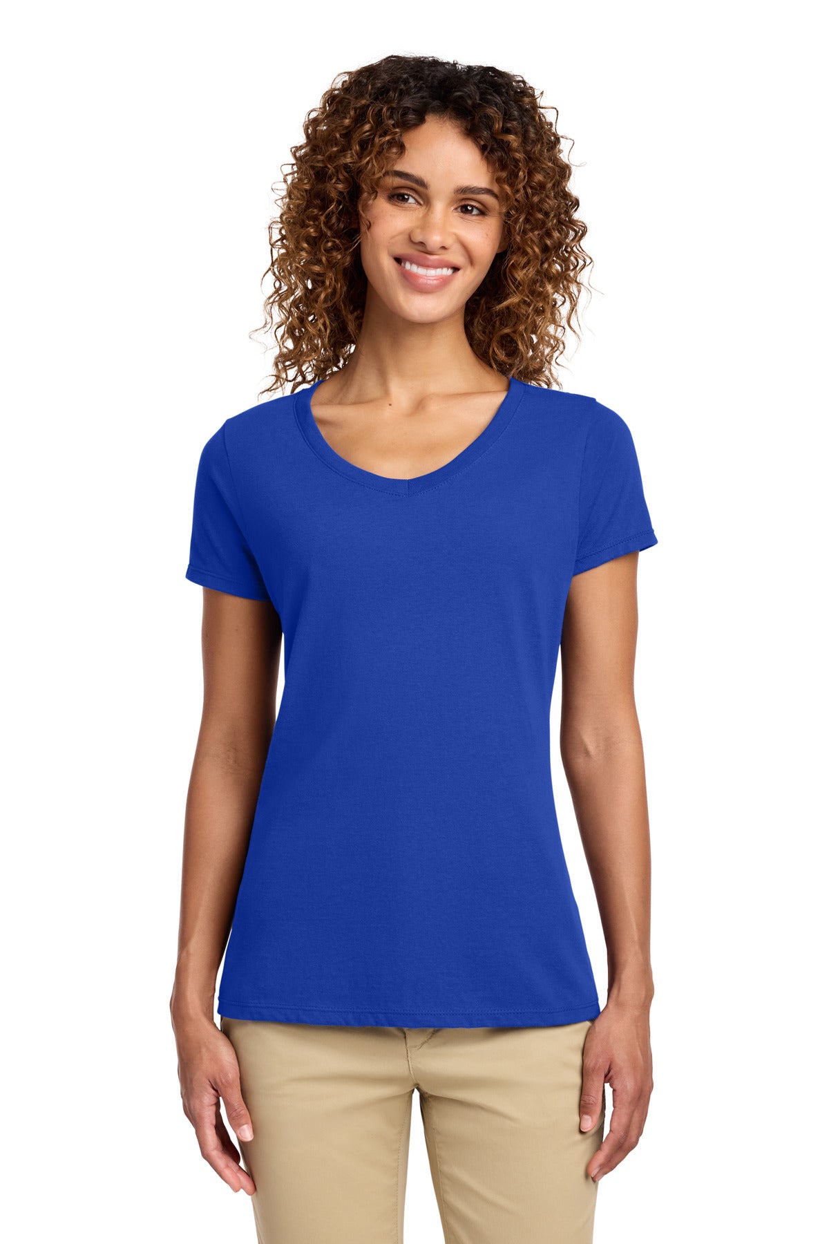 Port & Co   Women's Fan Favorite V-Neck Tee. LPC450V