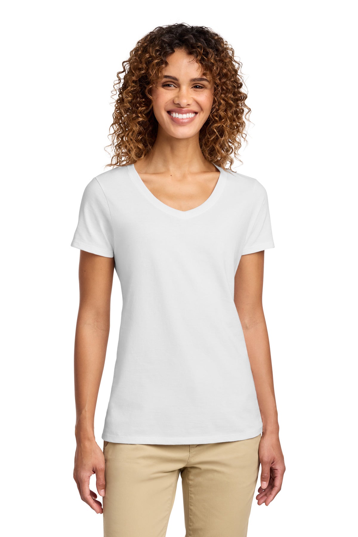 Port & Co   Women's Fan Favorite V-Neck Tee. LPC450V