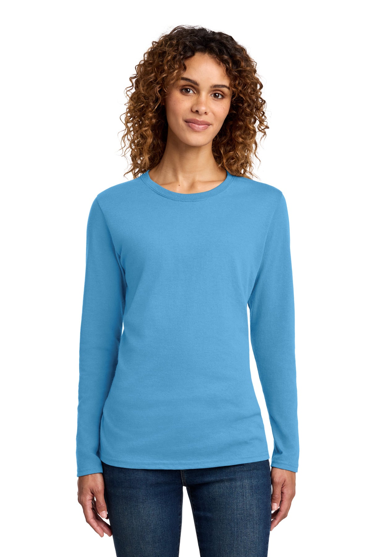 Port & Co   Women's Long Sleeve Core Cotton Tee. LPC54LS