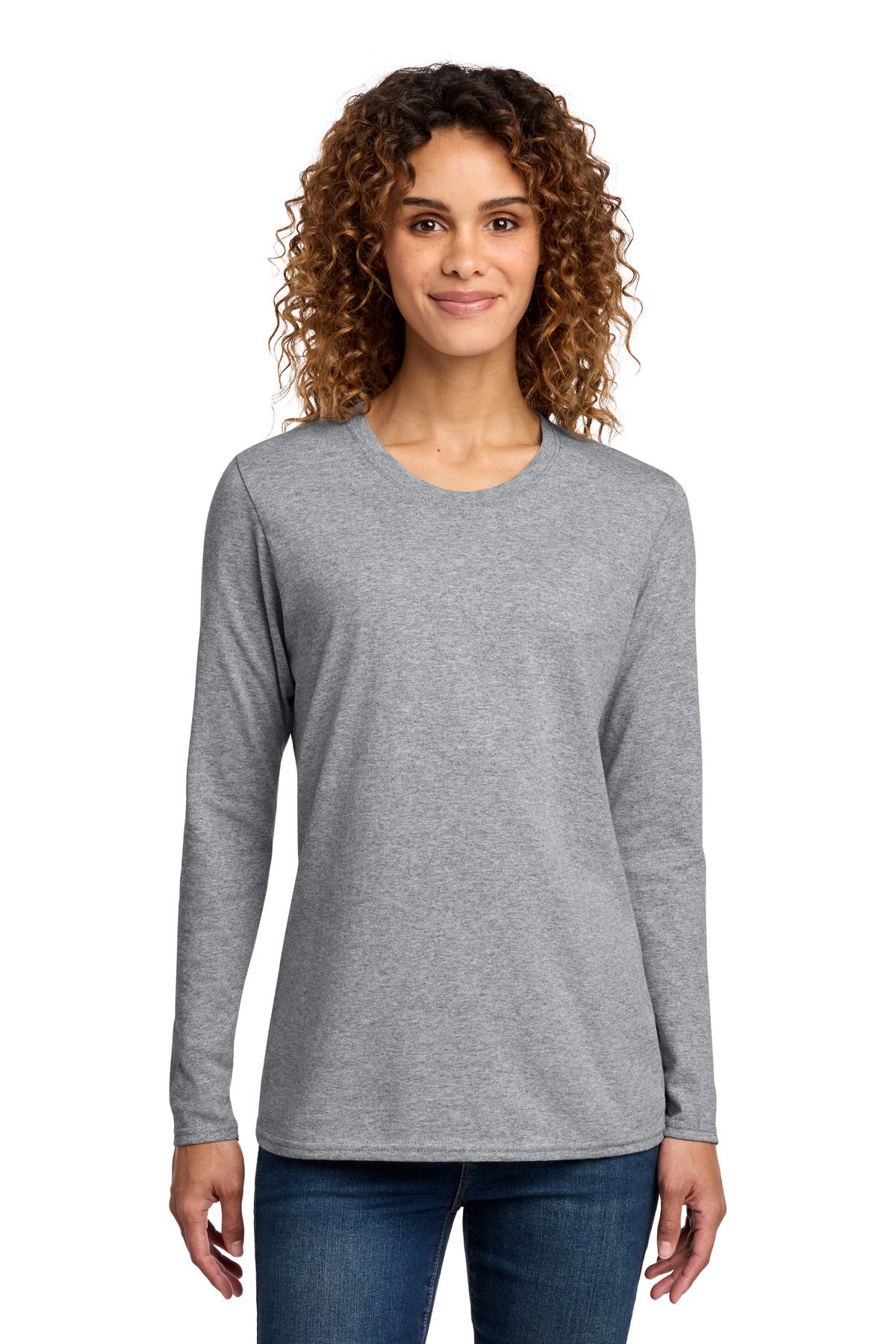 Port & Co   Women's Long Sleeve Core Cotton Tee. LPC54LS