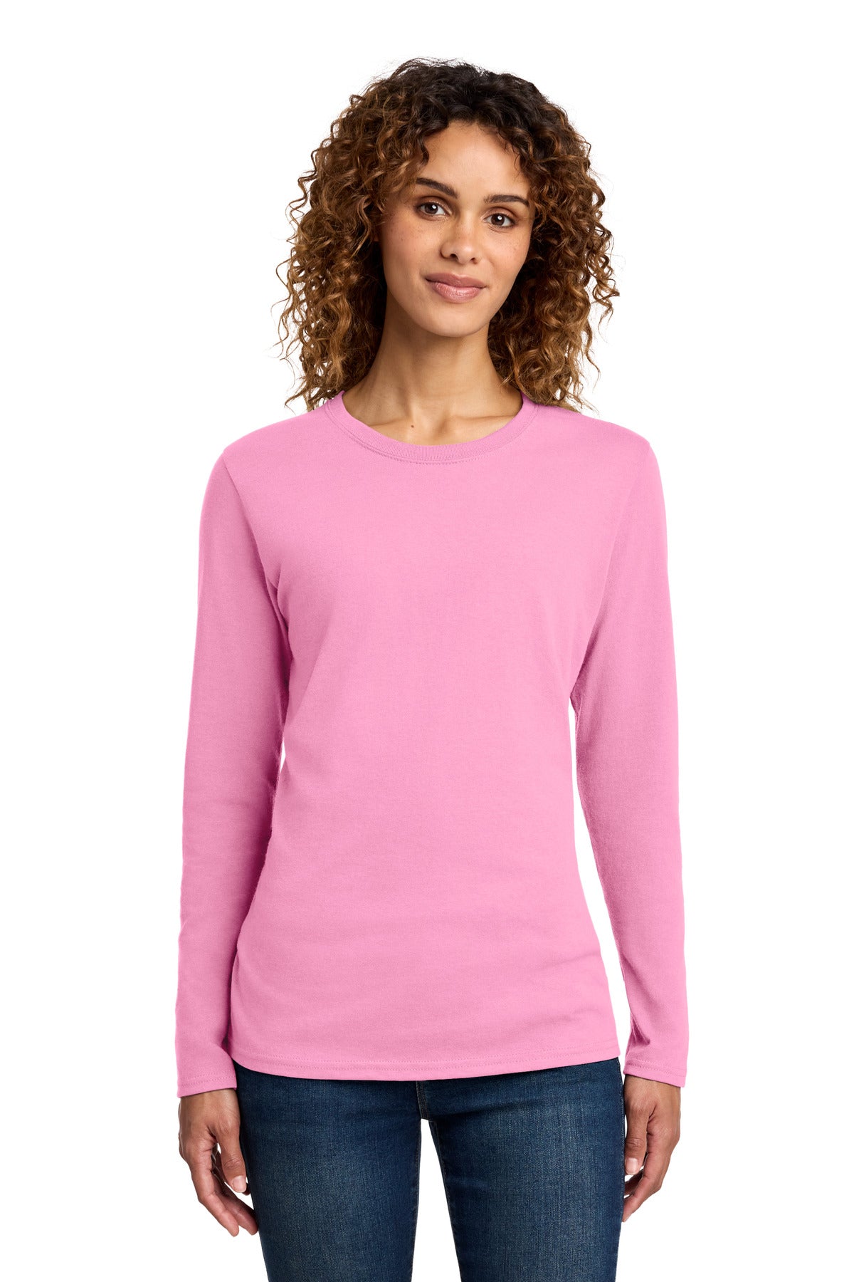 Port & Co   Women's Long Sleeve Core Cotton Tee. LPC54LS
