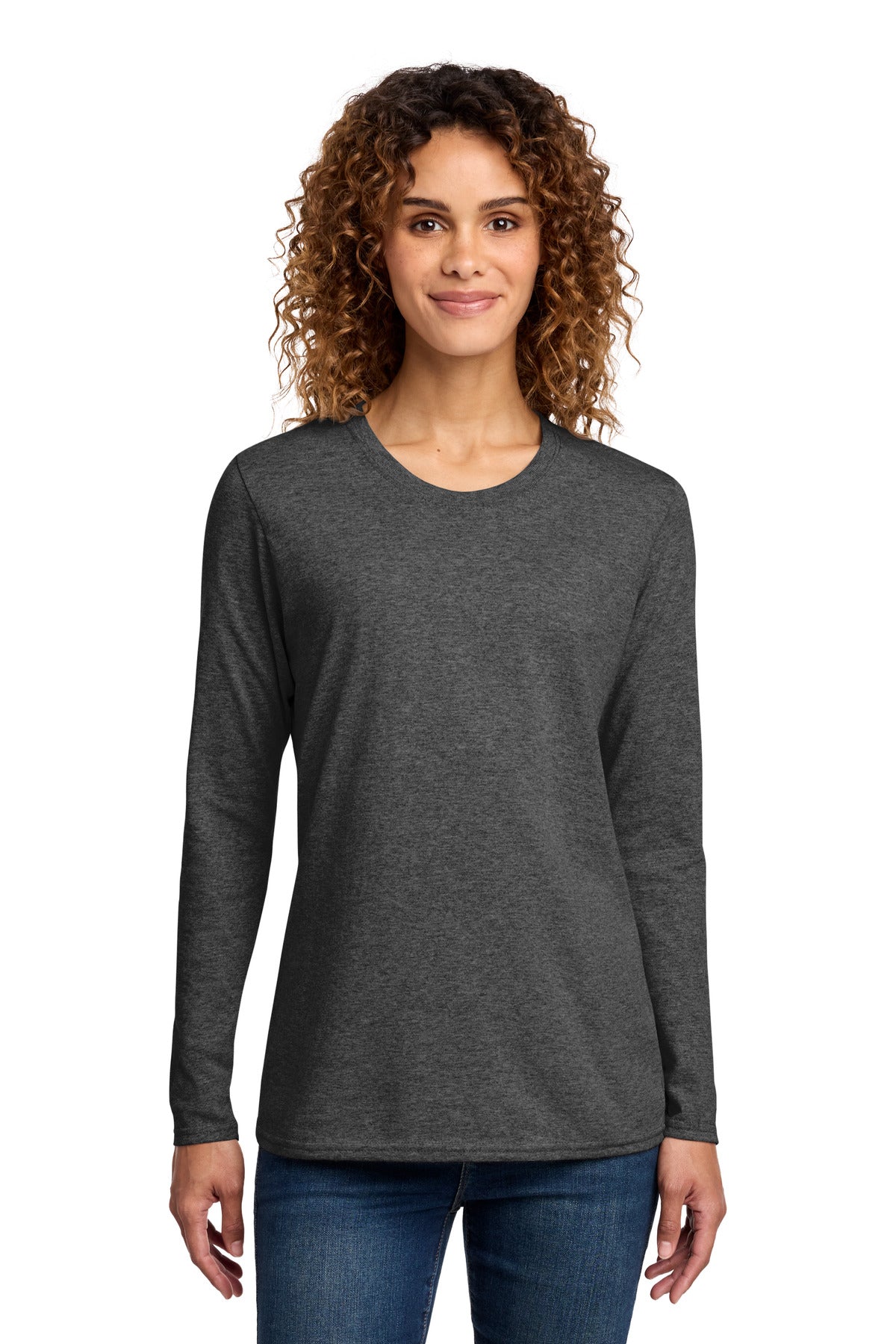 Port & Co   Women's Long Sleeve Core Cotton Tee. LPC54LS