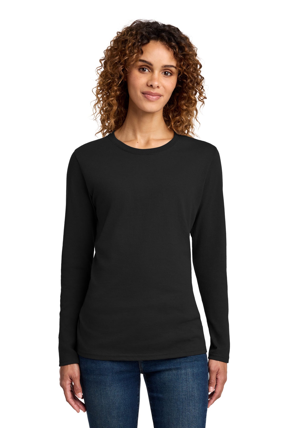 Port & Co   Women's Long Sleeve Core Cotton Tee. LPC54LS