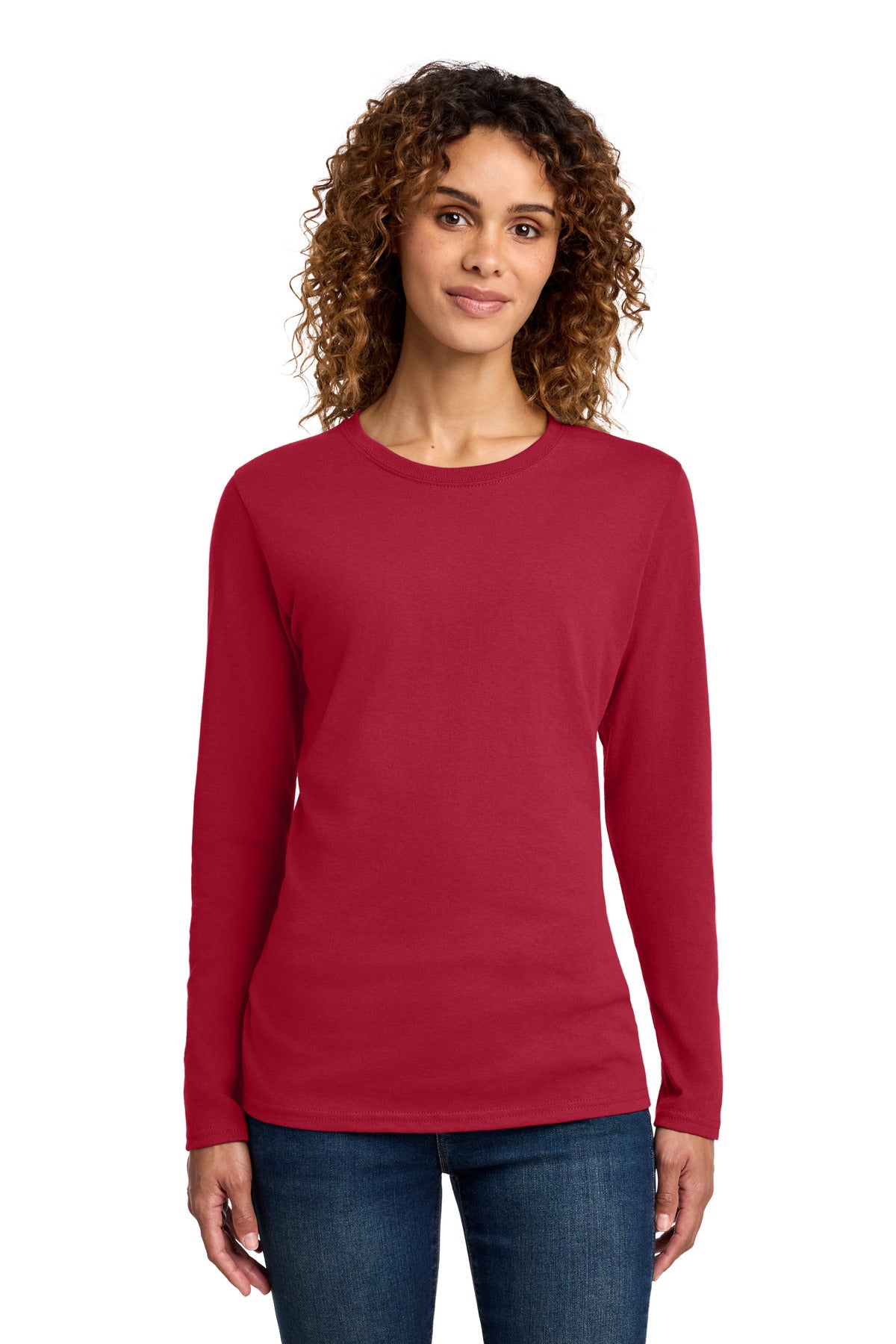 Port & Co   Women's Long Sleeve Core Cotton Tee. LPC54LS