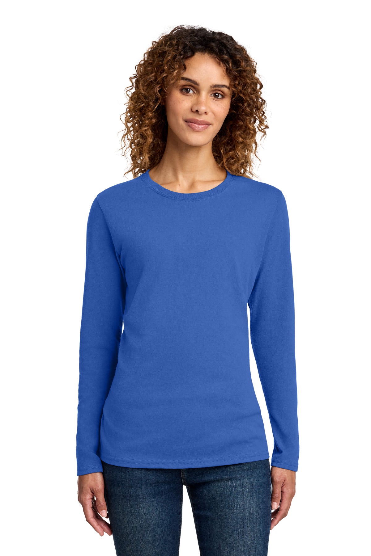 Port & Co   Women's Long Sleeve Core Cotton Tee. LPC54LS