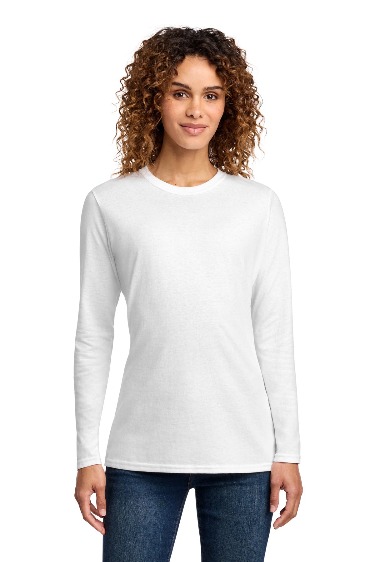 Port & Co   Women's Long Sleeve Core Cotton Tee. LPC54LS