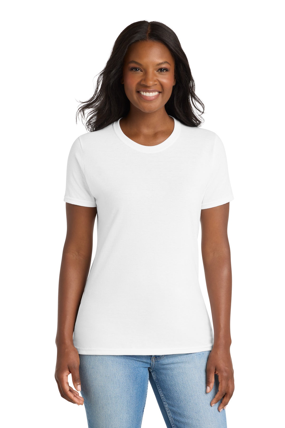 Port & Co   Women's Core Blend Tee. LPC55