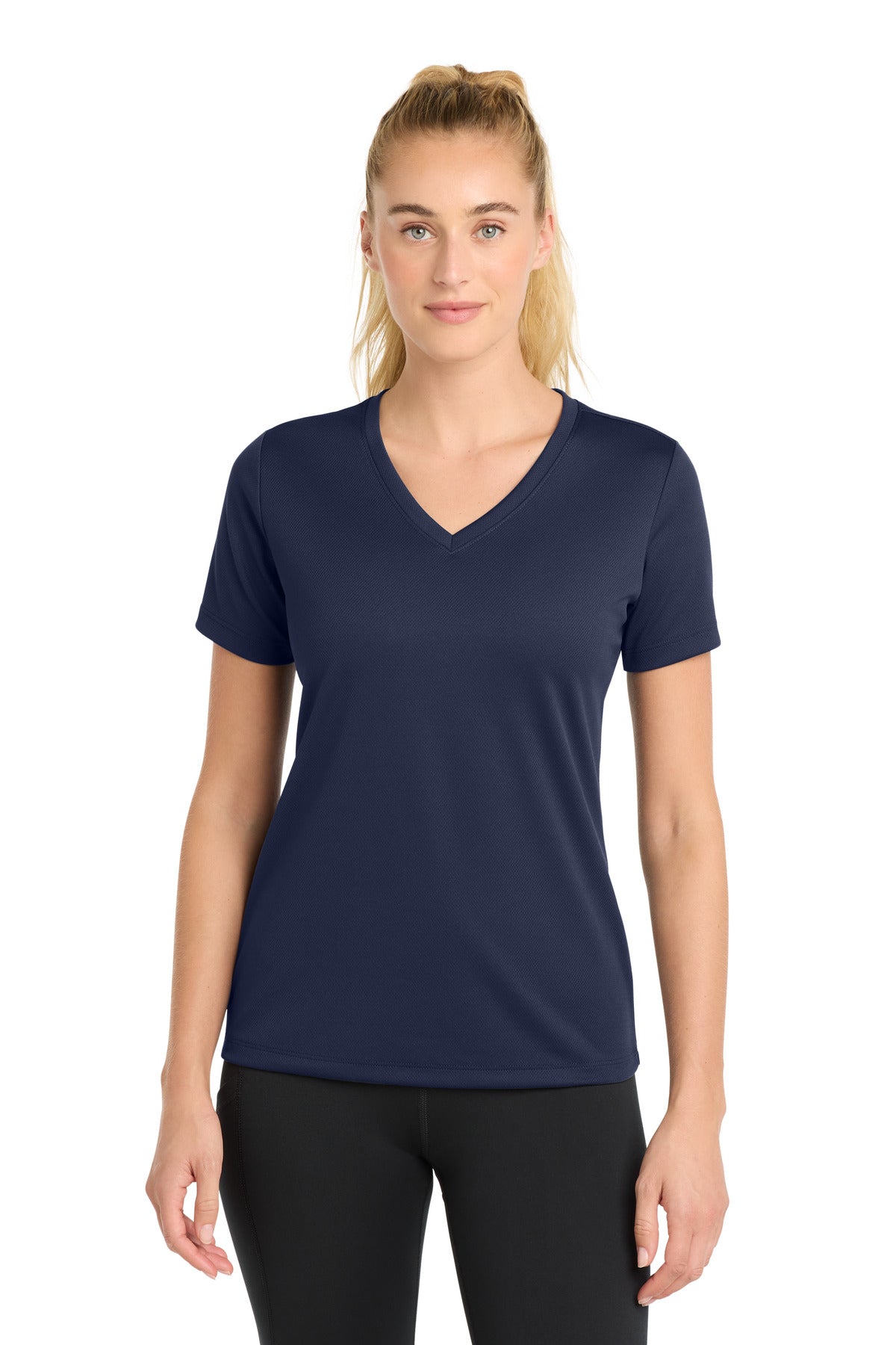 Sport-Tek   Women's PosiCharge   RacerMesh   V-Neck Tee. LST340