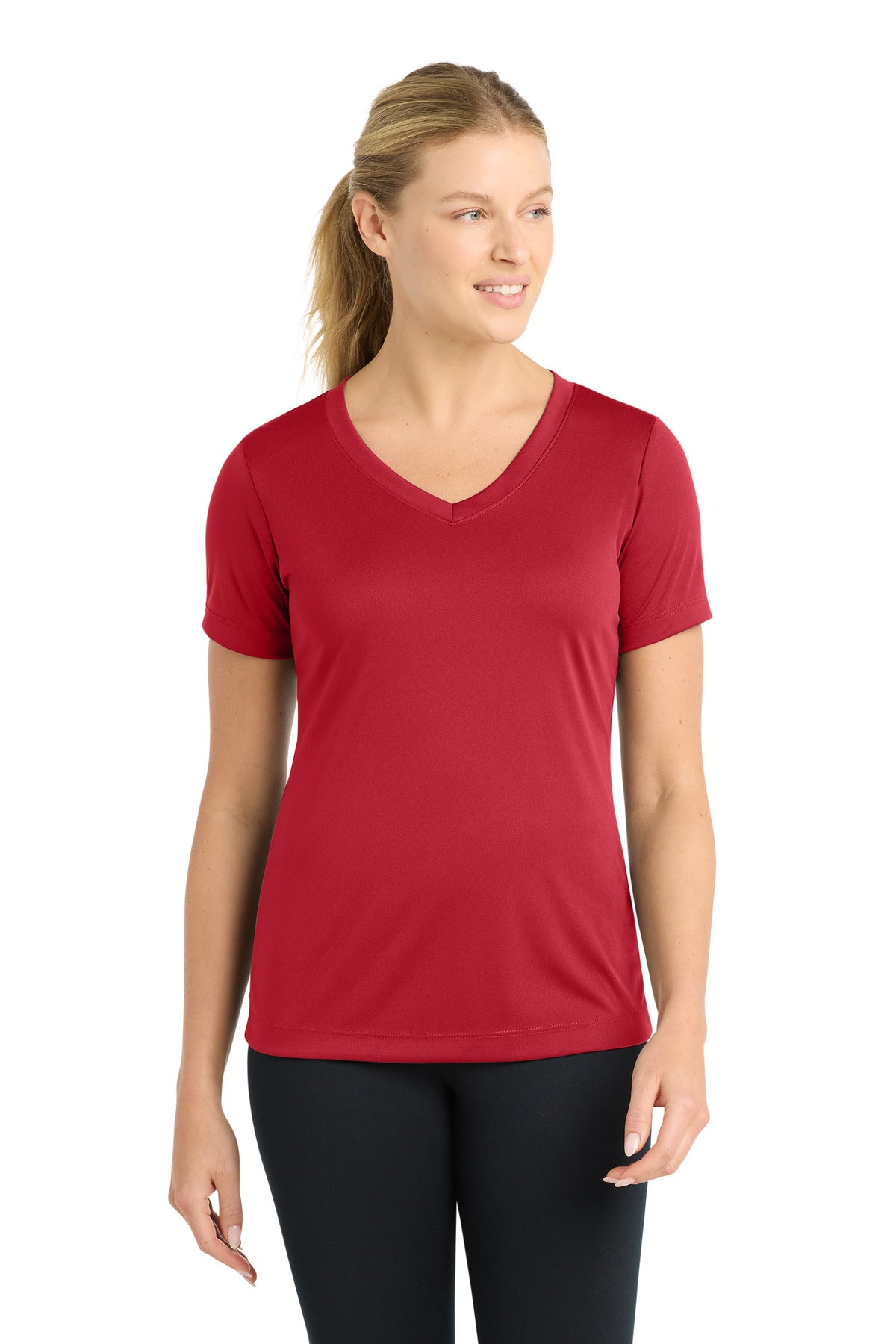 Sport-Tek   Women's PosiCharge   Competitor V-Neck Tee. LST353