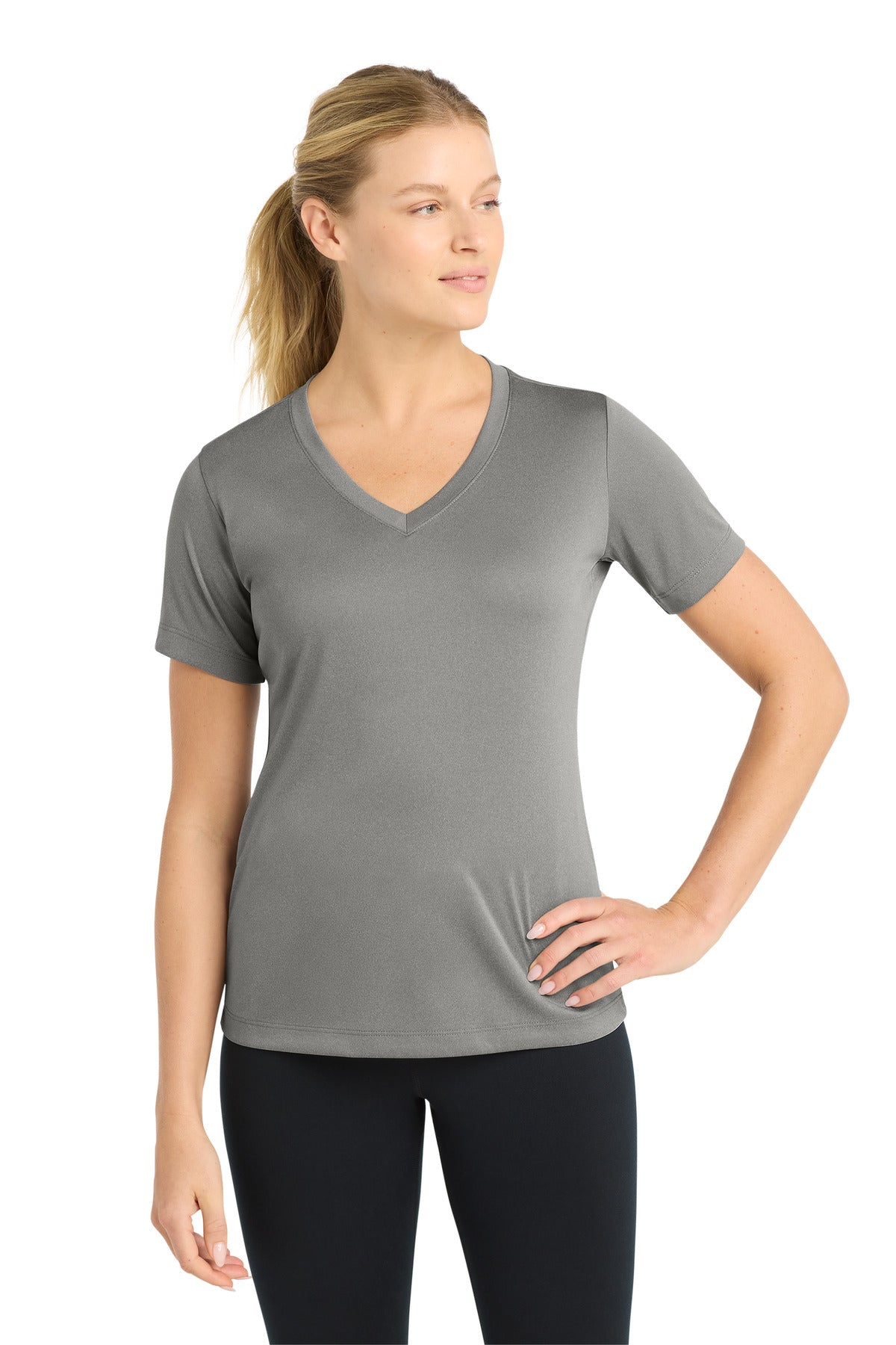 Sport-Tek   Women's PosiCharge   Competitor V-Neck Tee. LST353