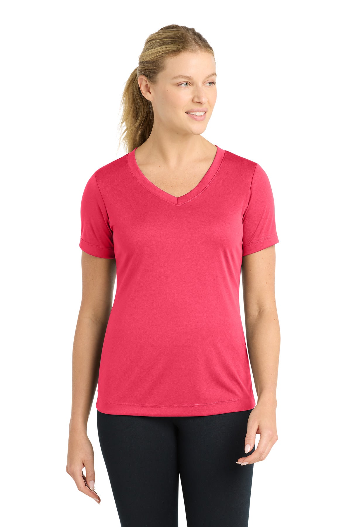 Sport-Tek   Women's PosiCharge   Competitor V-Neck Tee. LST353