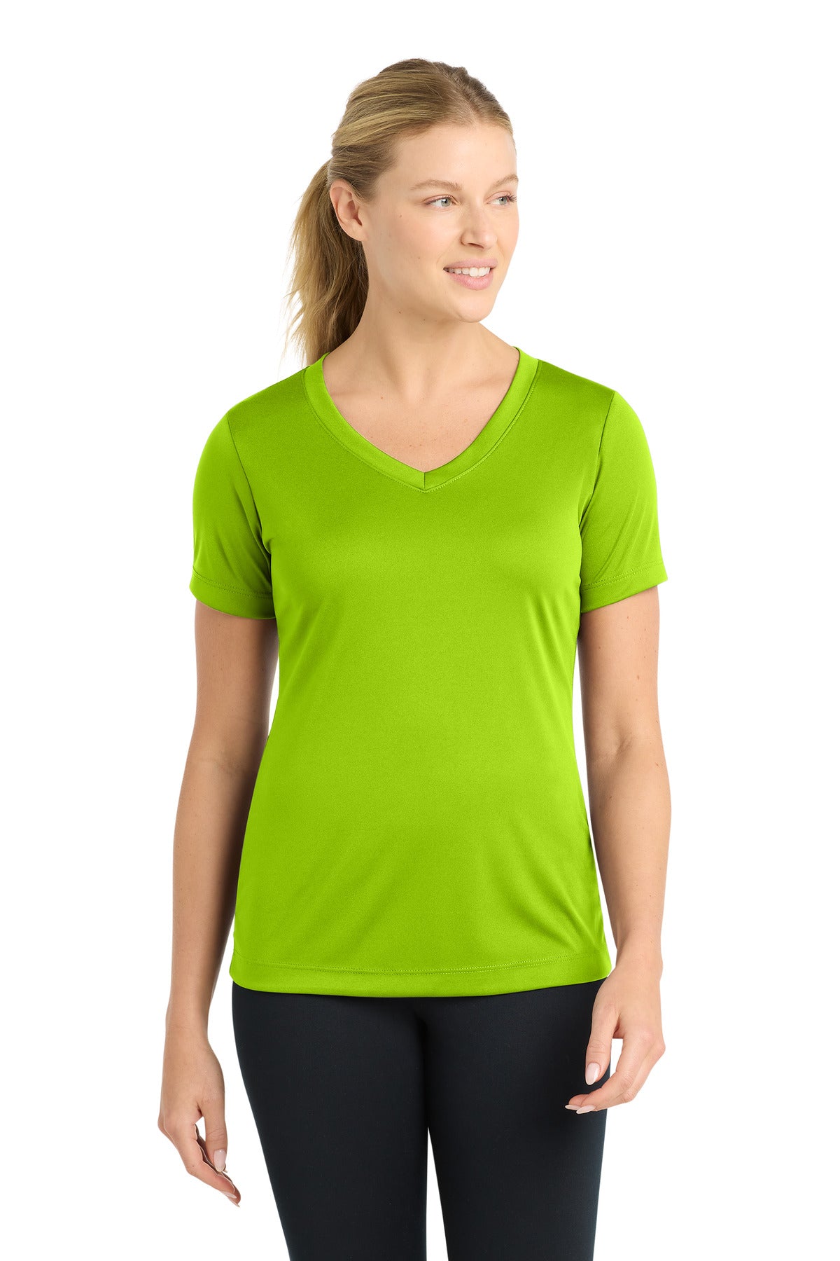 Sport-Tek   Women's PosiCharge   Competitor V-Neck Tee. LST353