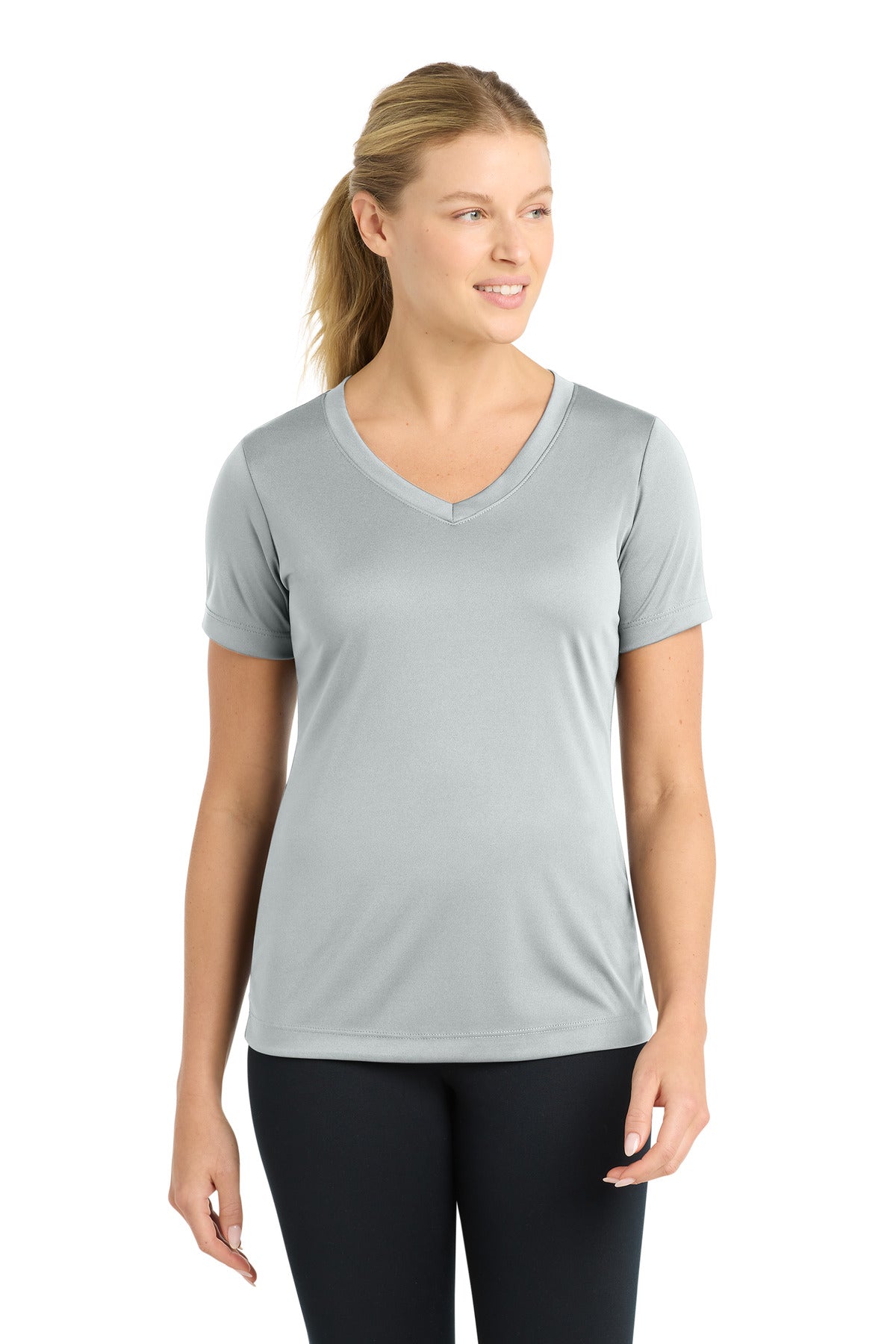Sport-Tek   Women's PosiCharge   Competitor V-Neck Tee. LST353
