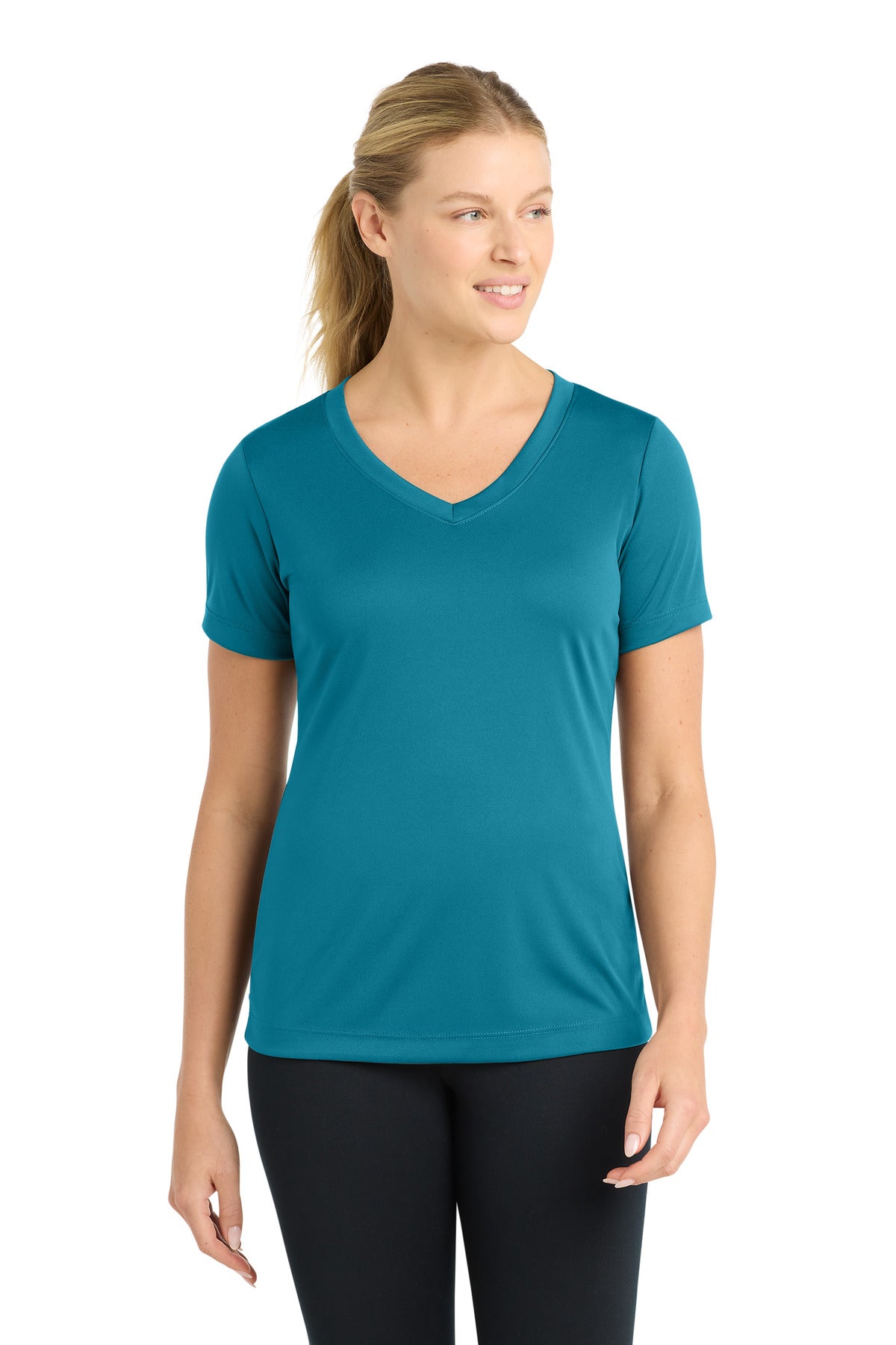 Sport-Tek   Women's PosiCharge   Competitor V-Neck Tee. LST353