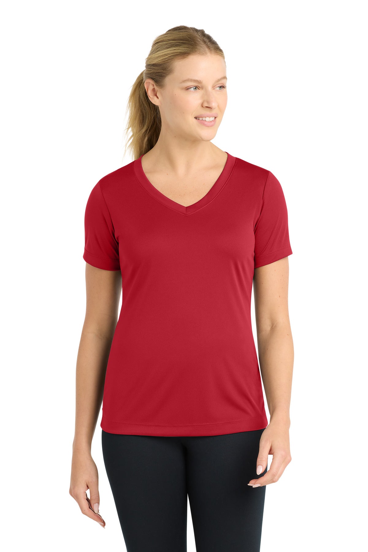 Sport-Tek   Women's PosiCharge   Competitor V-Neck Tee. LST353