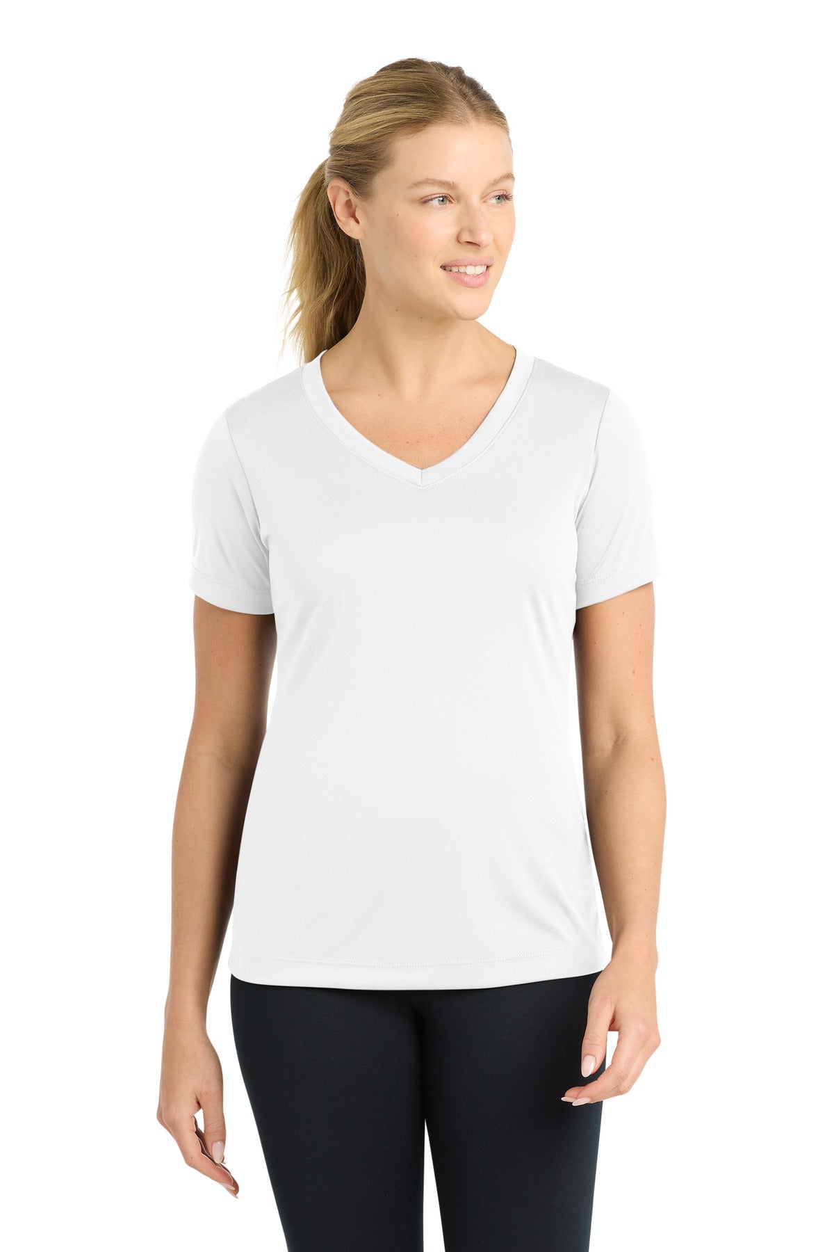 Sport-Tek   Women's PosiCharge   Competitor V-Neck Tee. LST353
