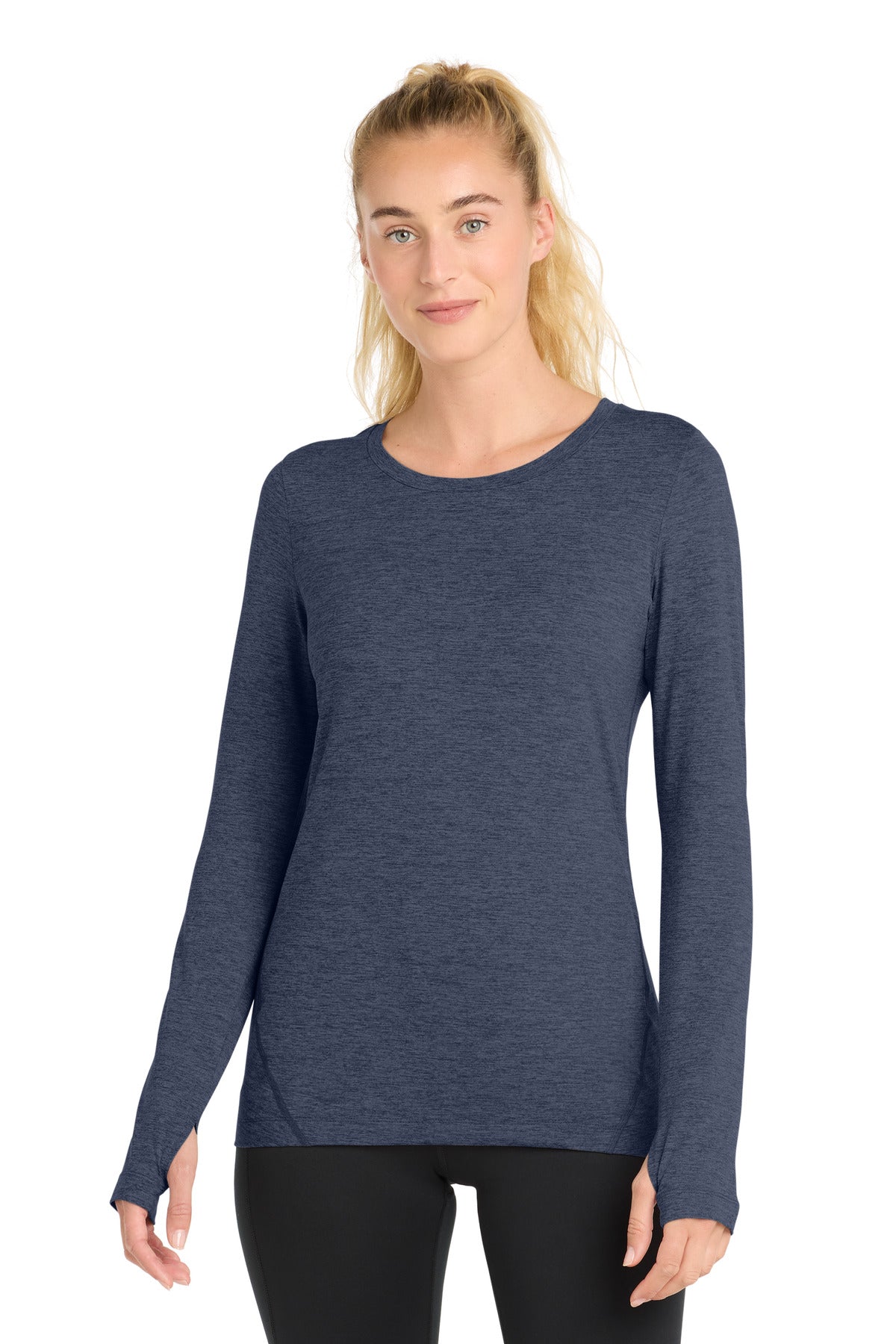 Sport-Tek    Women's Exchange 1.5 Long Sleeve Crew. LST710