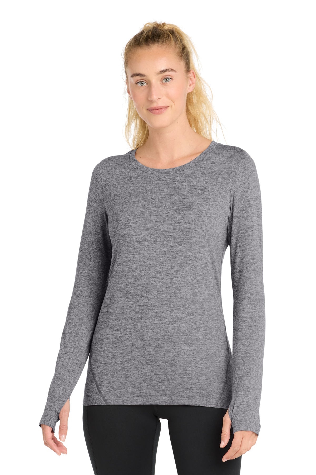 Sport-Tek    Women's Exchange 1.5 Long Sleeve Crew. LST710