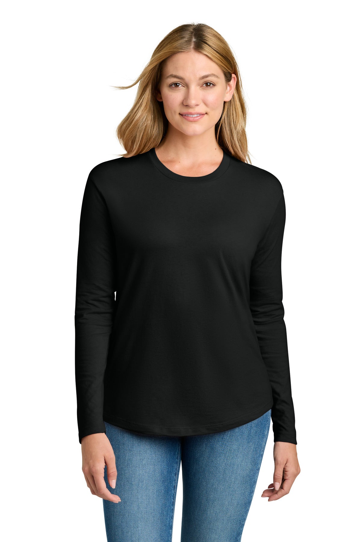 Next Level Apparel   Women's Cotton Relaxed Long Sleeve Tee NL3911