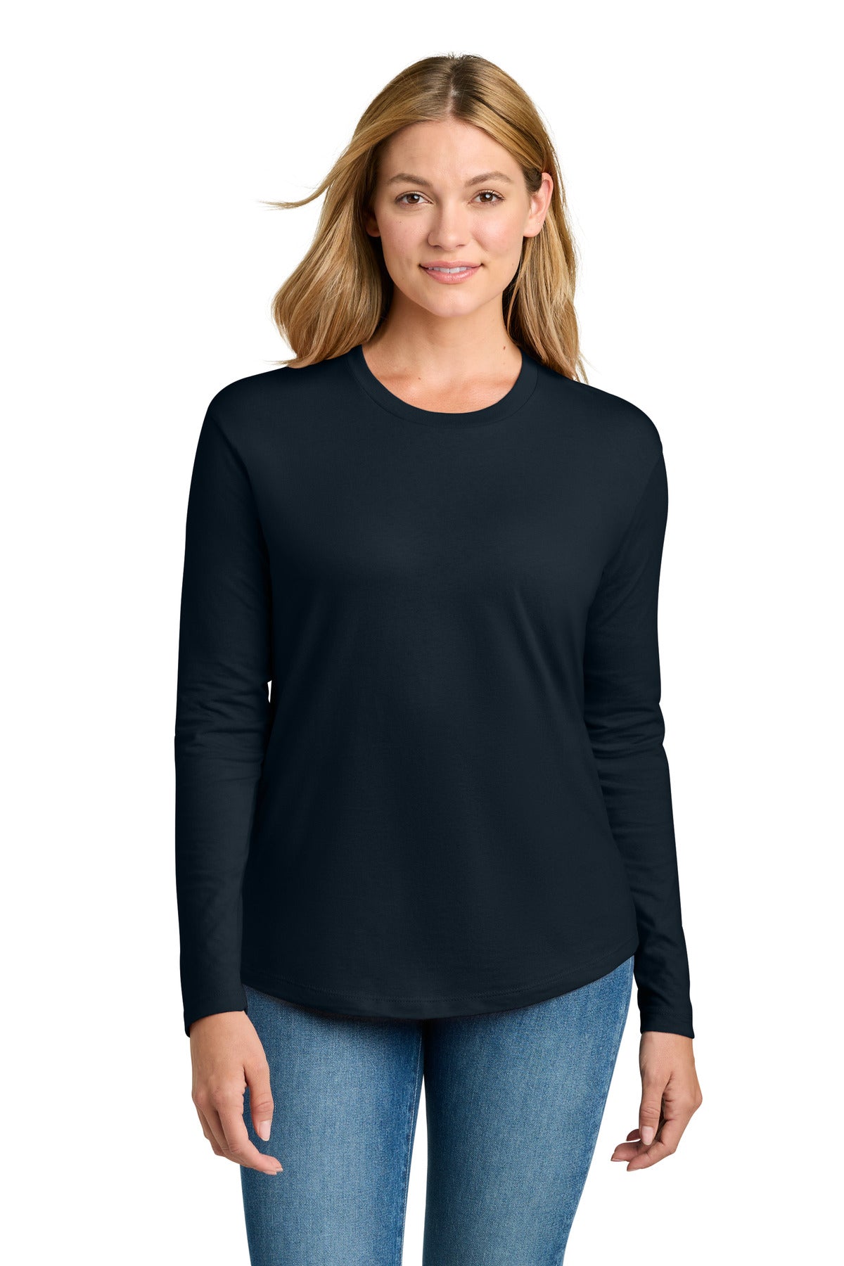 Next Level Apparel   Women's Cotton Relaxed Long Sleeve Tee NL3911