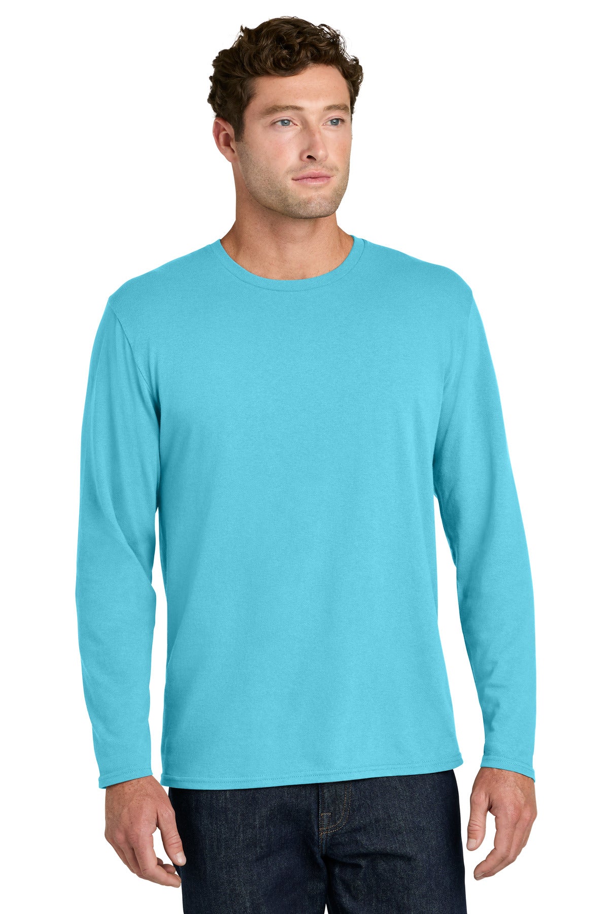 Port & Co   Easy Cotton Long Sleeve Tee PC43LS