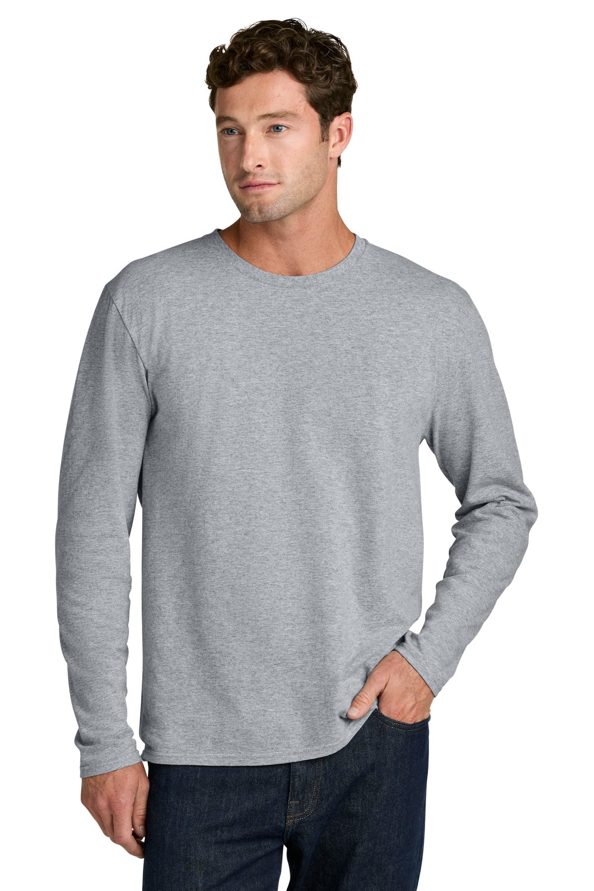 Port & Co   Easy Cotton Long Sleeve Tee PC43LS