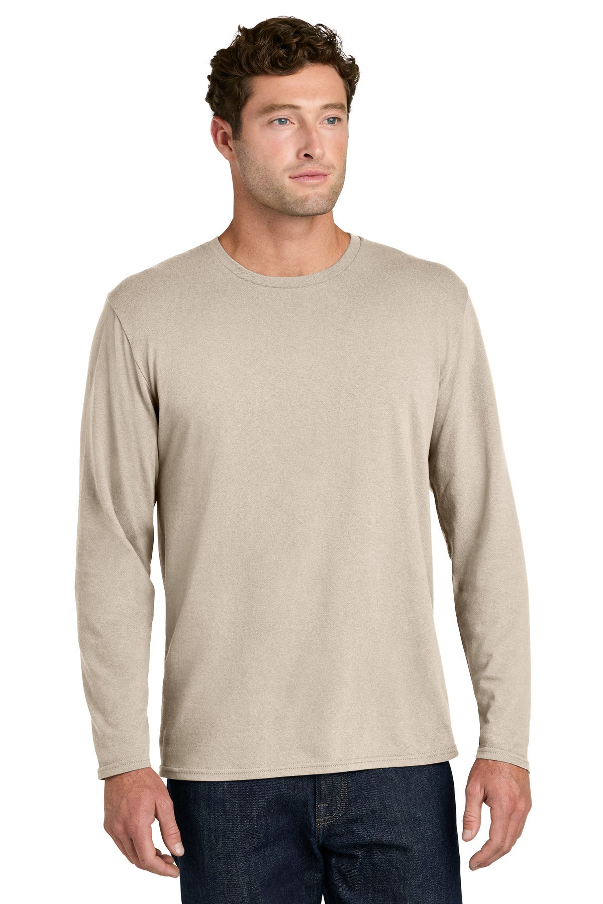 Port & Co   Easy Cotton Long Sleeve Tee PC43LS
