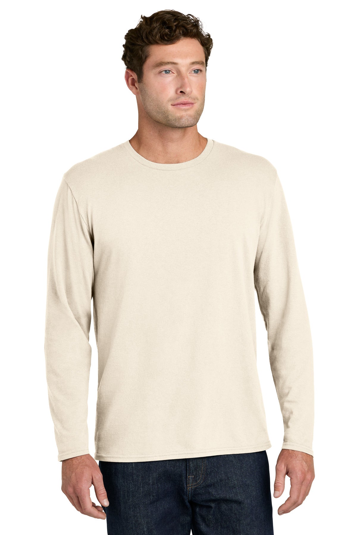 Port & Co   Easy Cotton Long Sleeve Tee PC43LS
