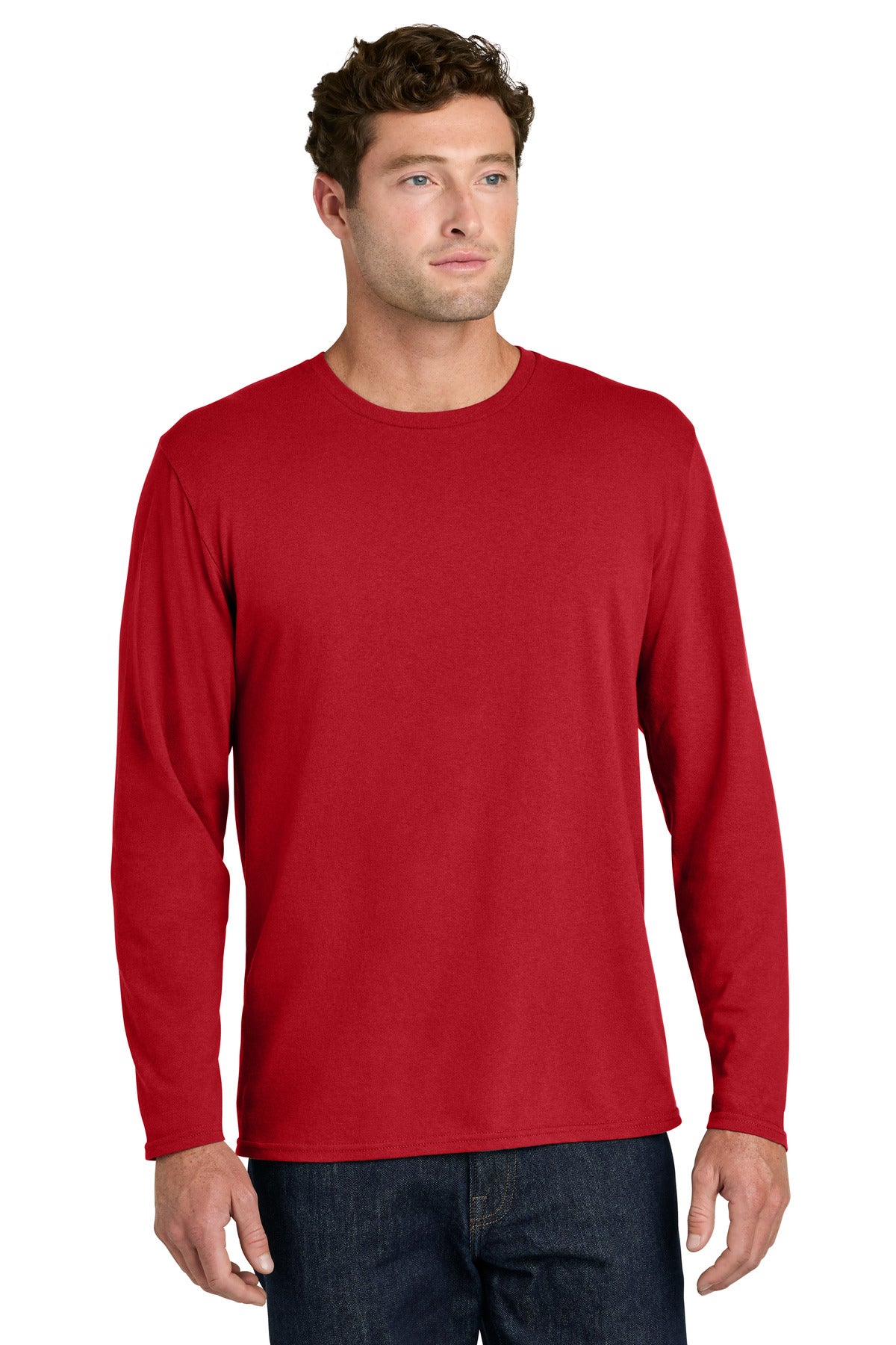 Port & Co   Easy Cotton Long Sleeve Tee PC43LS