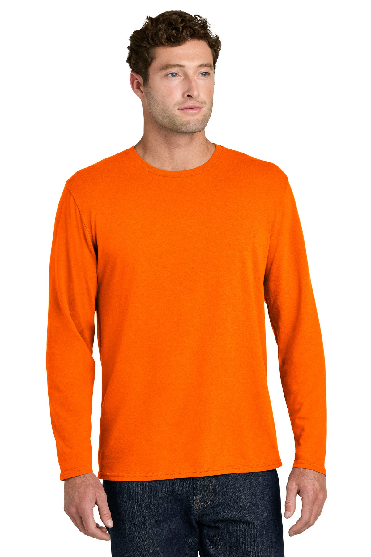Port & Co   Easy Cotton Long Sleeve Tee PC43LS