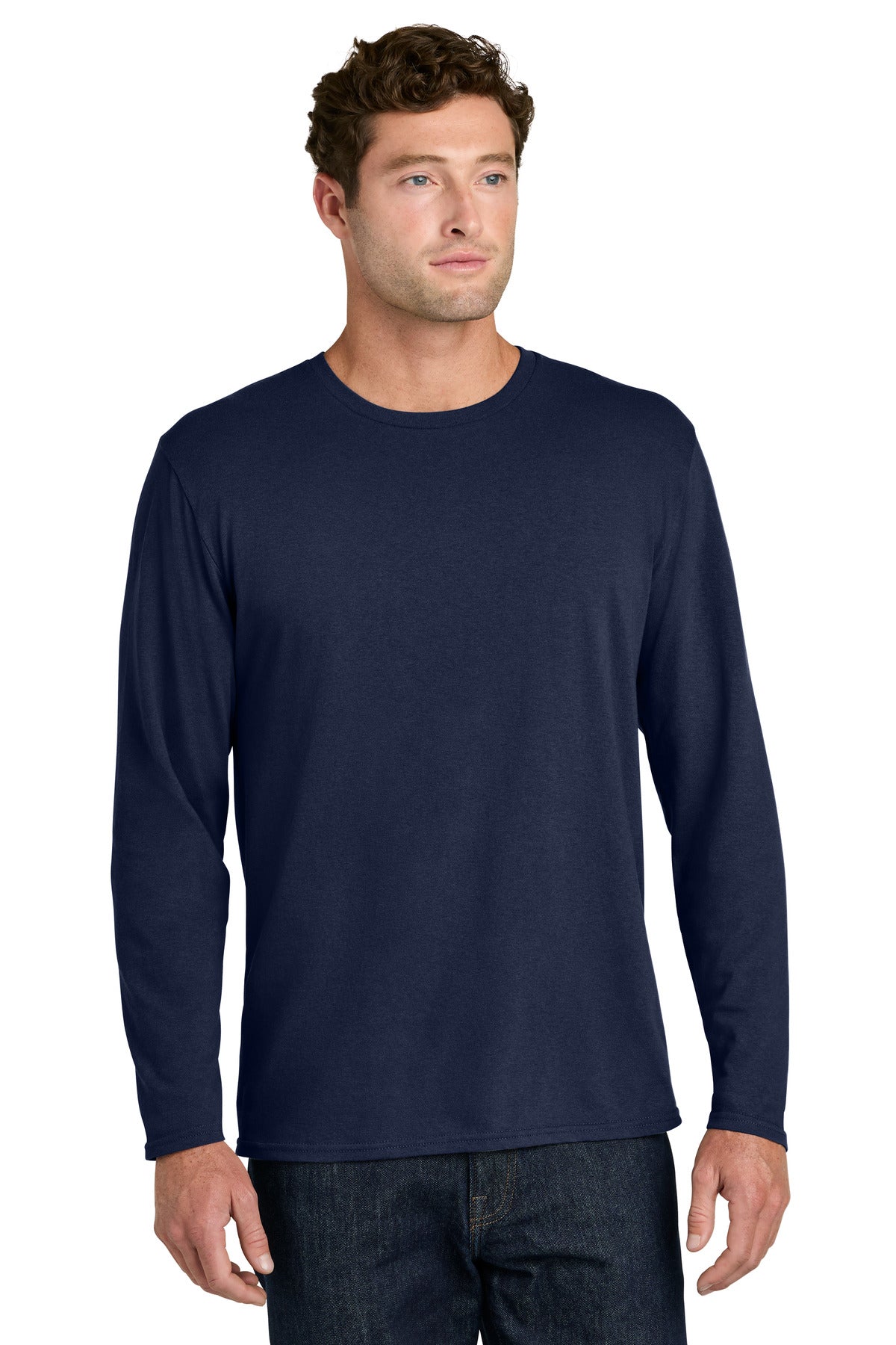 Port & Co   Easy Cotton Long Sleeve Tee PC43LS
