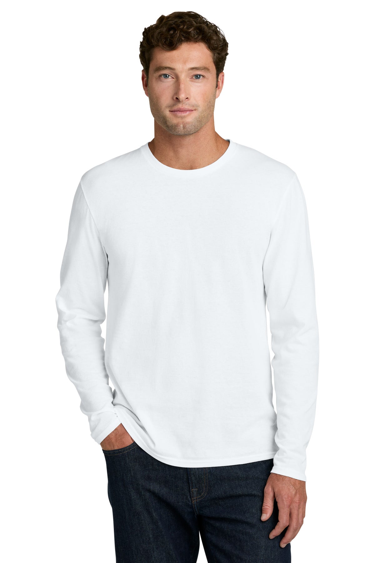 Port & Co   Easy Cotton Long Sleeve Tee PC43LS