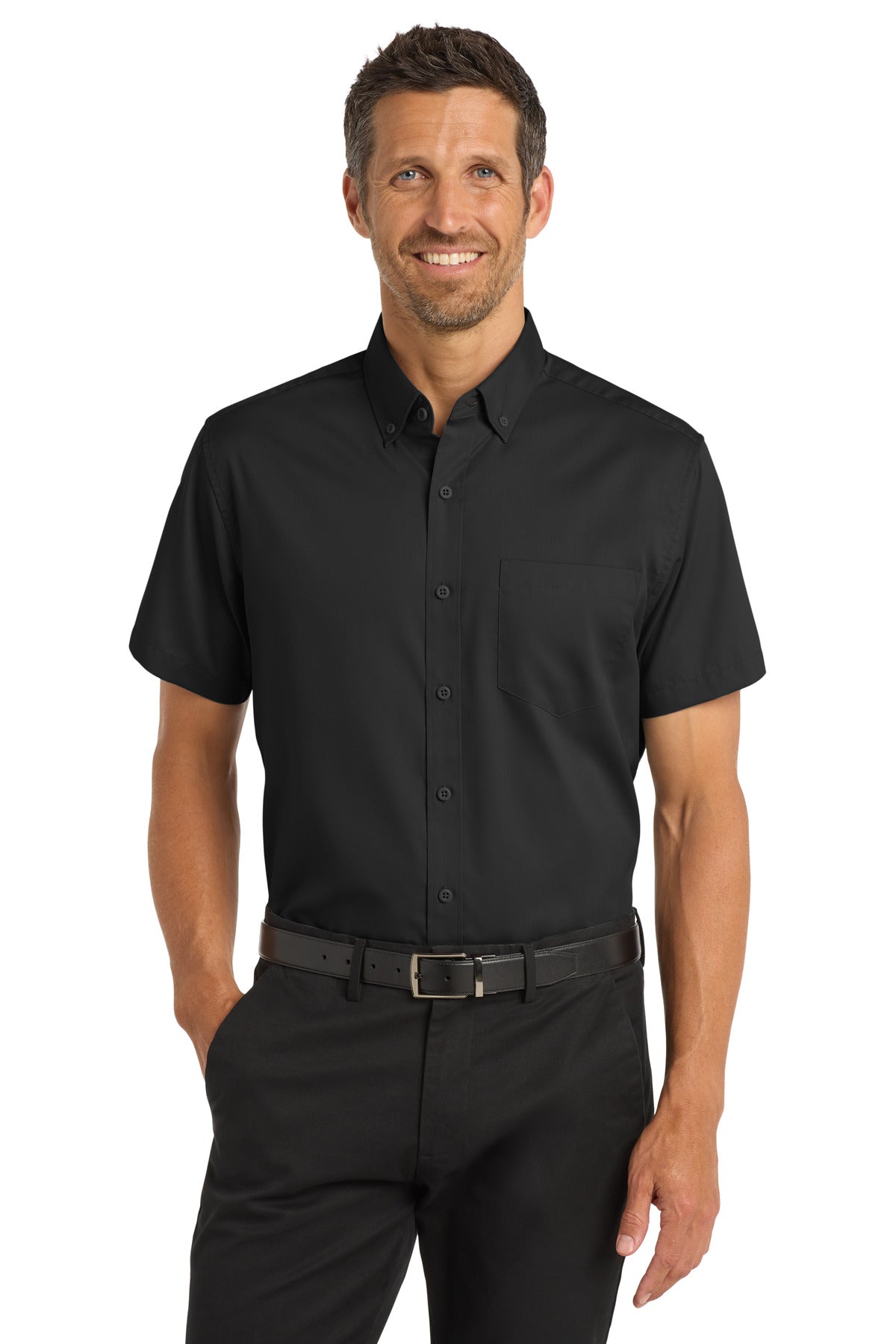 Port Authority   Short Sleeve SuperPro   Twill Shirt. S664
