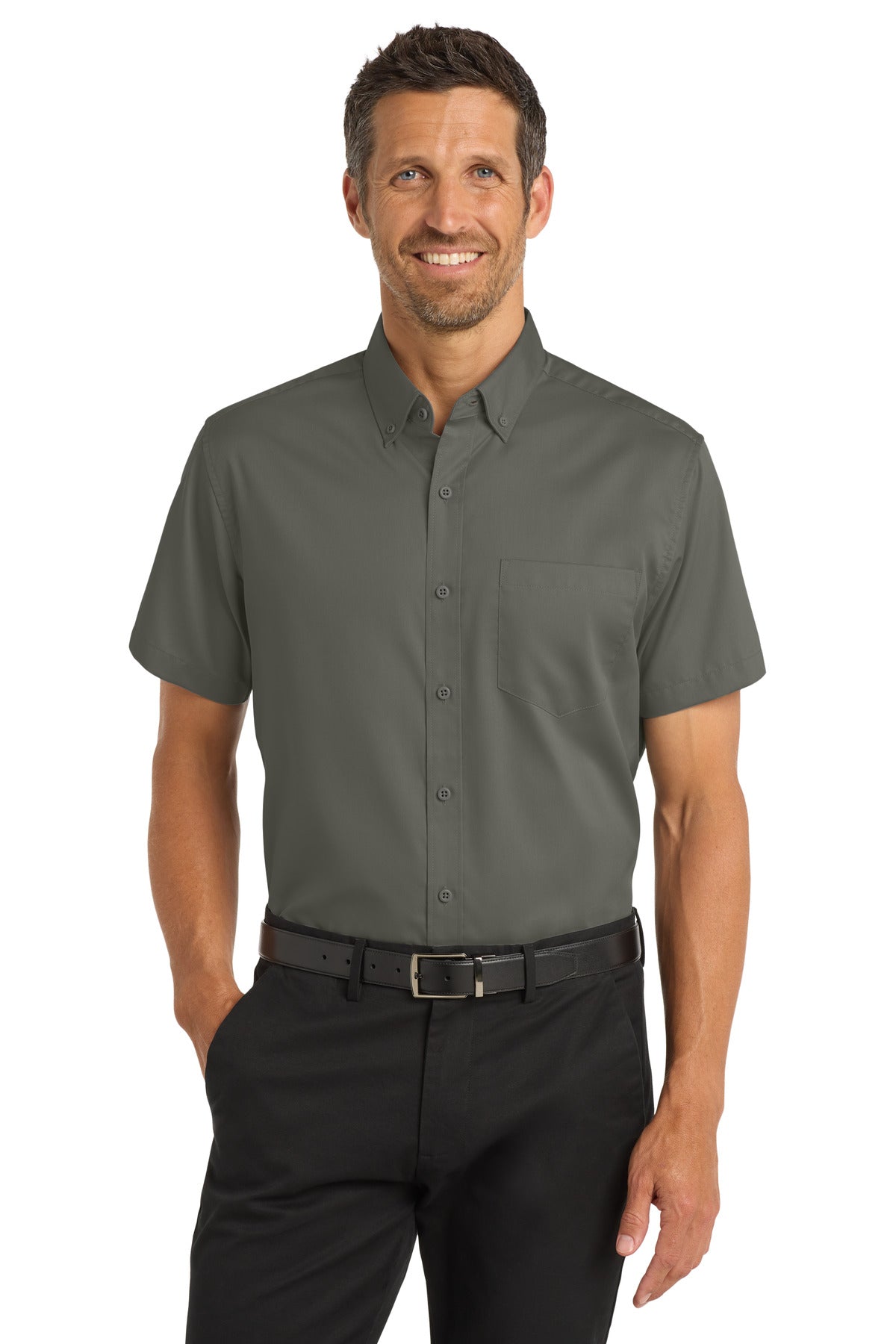 Port Authority   Short Sleeve SuperPro   Twill Shirt. S664