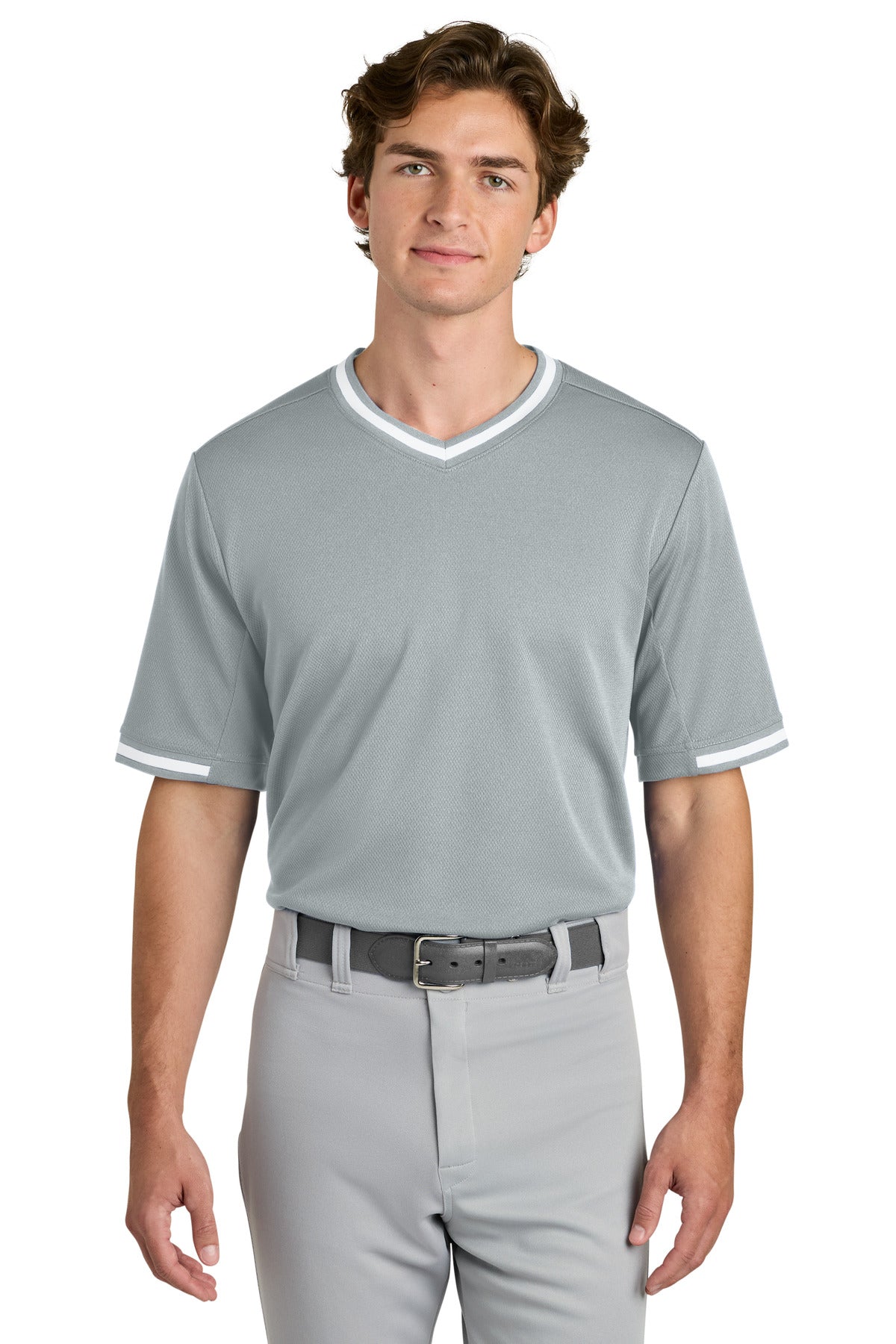 Sport-Tek   Tough Mesh V-Neck Baseball Jersey ST221