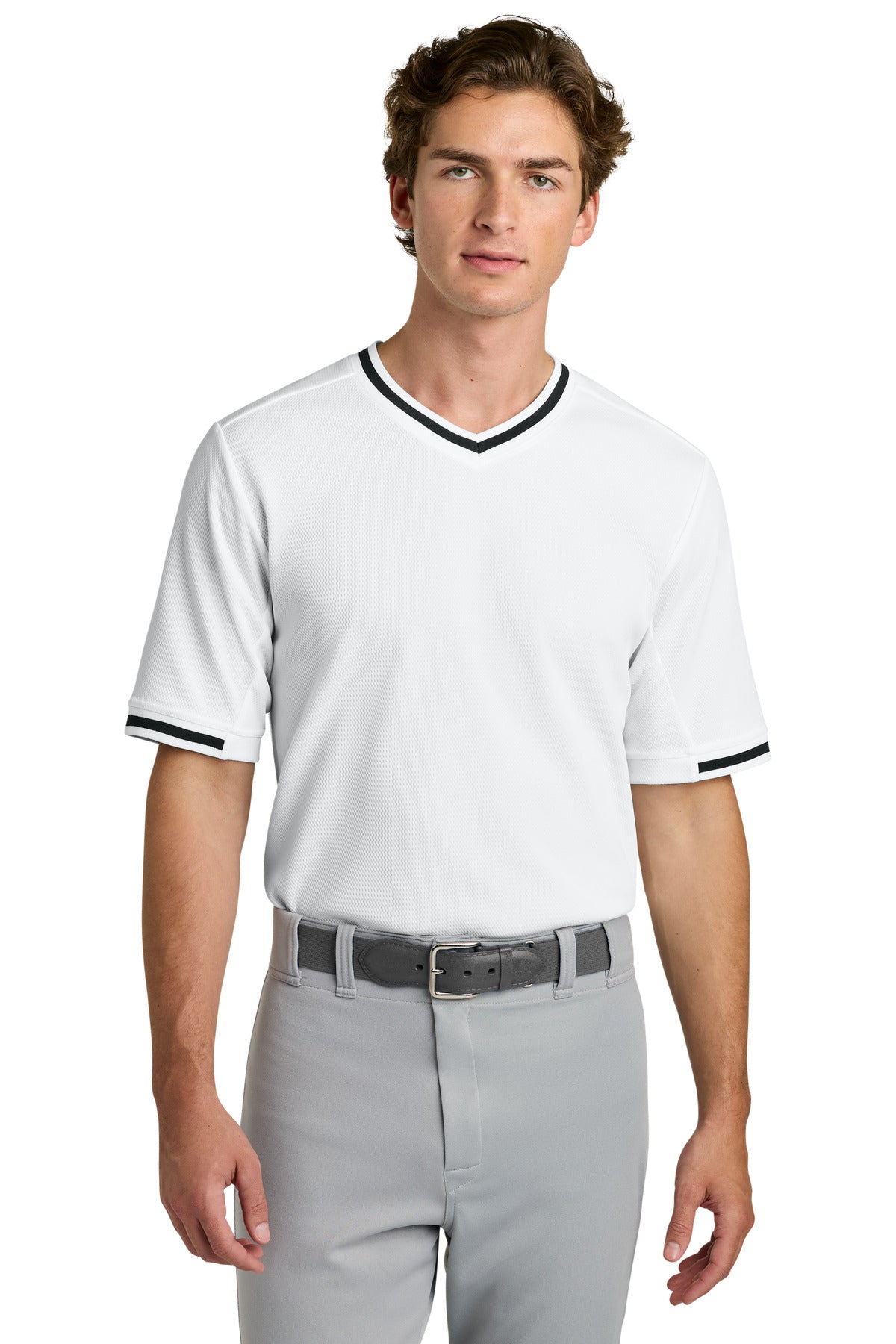 Sport-Tek   Tough Mesh V-Neck Baseball Jersey ST221